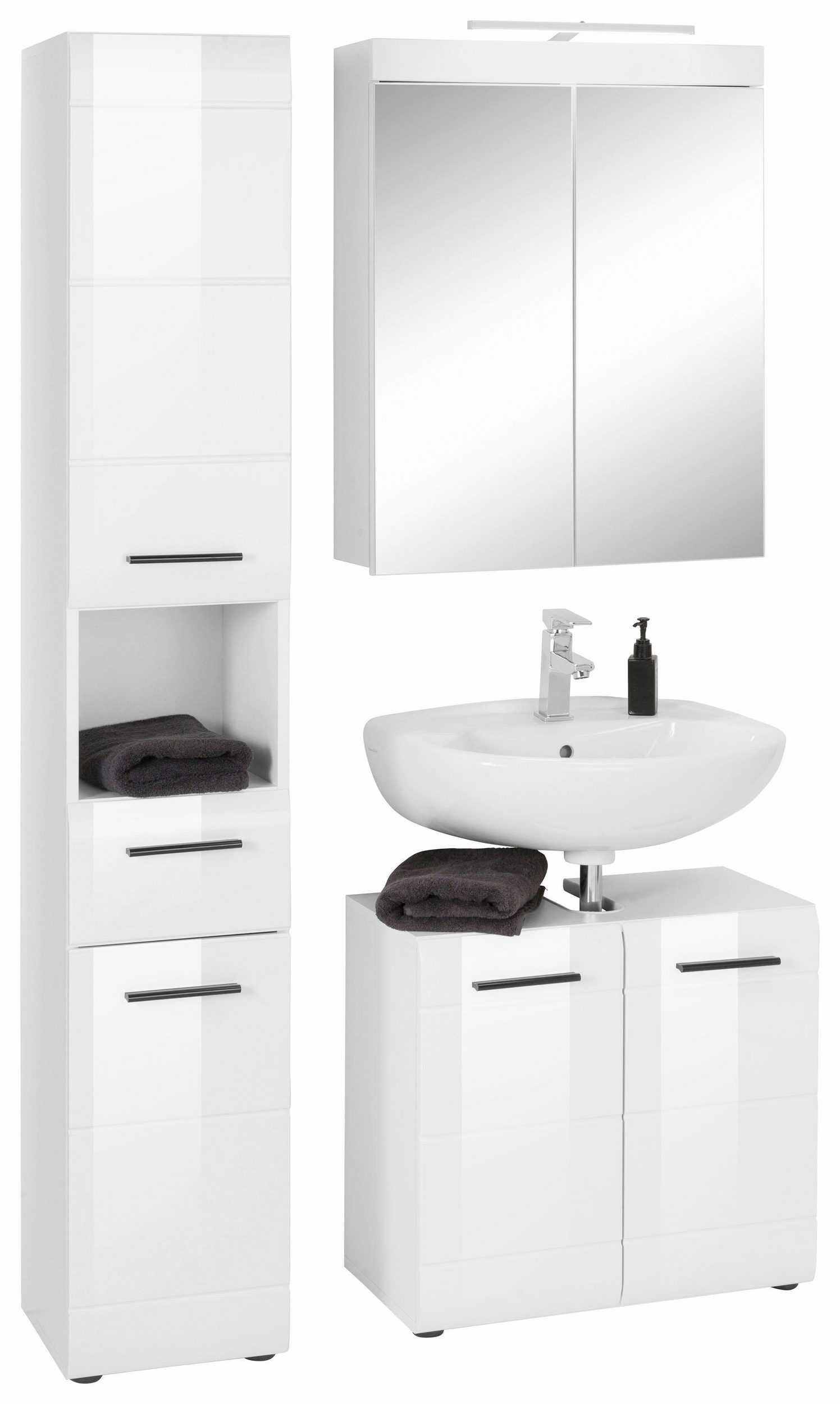 trendteam Badmöbel-Set SKIN (Set, 3-tlg) - trendteam