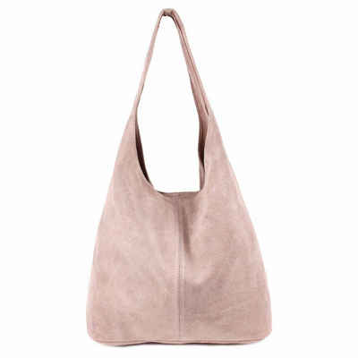 ITALYSHOP24 Schultertasche Made in Italy Damen Leder Tasche Schultertasche, ein Leichtgewicht, als Handtasche, Henkeltasche tragbar