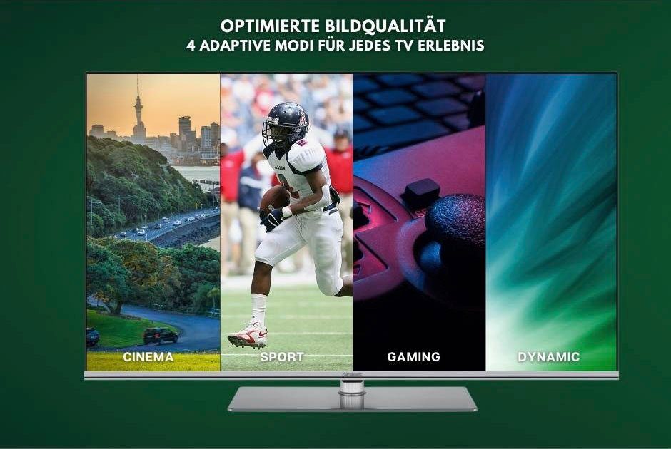 Hanseatic 50Q850UDS QLED-Fernseher (126 cm/50 Ultra TV, HD, Smart-TV) Android Zoll, 4K