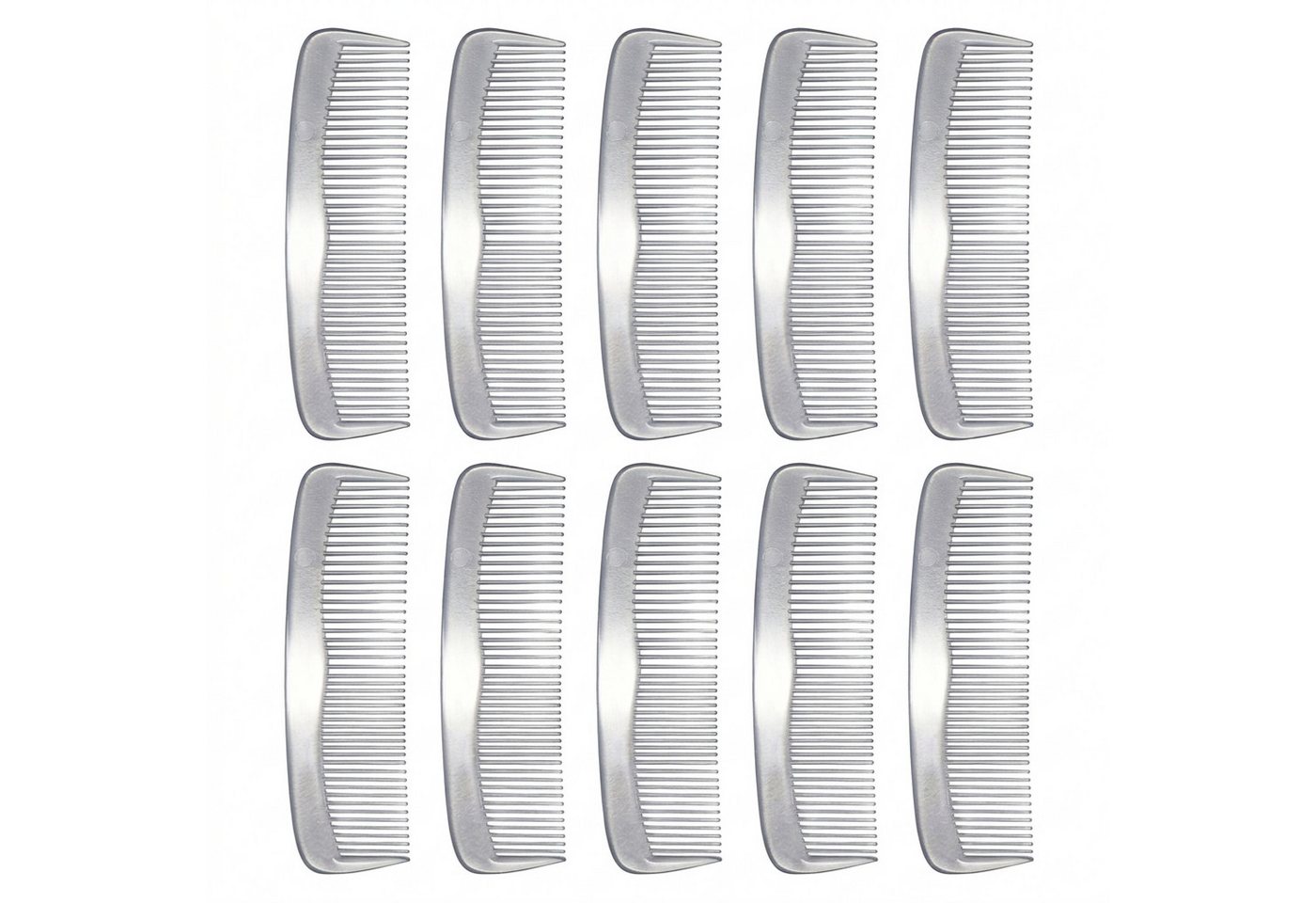 varivendo Haarkamm Kamm 12 cm, transparent 10 Stück, (Stück, 10 tlg., Kamm), Haarkamm Friseurkamm Bartkamm Taschenkamm