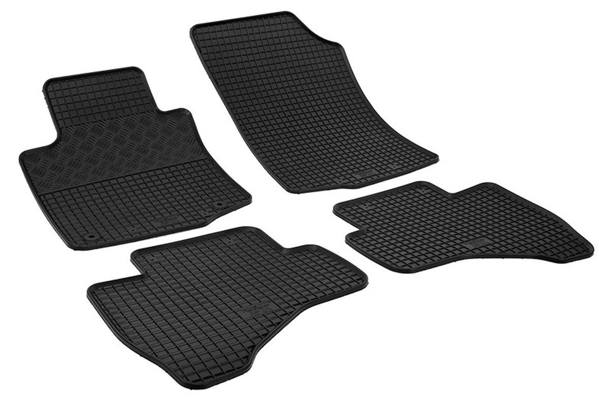 AZUGA Auto-Fußmatten Gummi-Fußmatten passend für Citroen C1/Peugeot 107/Toyota Aygo ab 6/20, für Toyota,Citroen,Peugeot Aygo,C1,107 3-türer,5-türer,3-/5-türer Schrägheck | Automatten