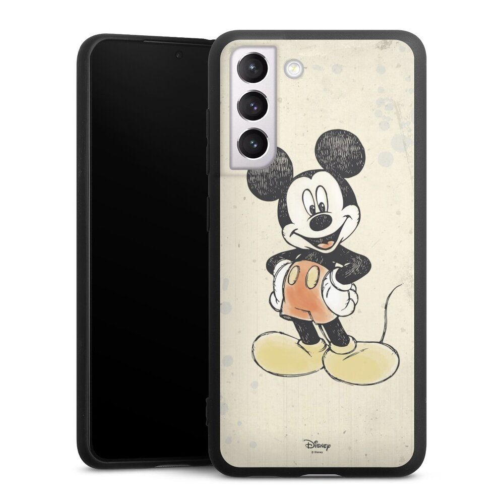 DeinDesign Handyhülle Offizielles Lizenzprodukt Mickey & Minnie Mouse Wasserfarbe, Samsung Galaxy S21 FE 5G Silikon Hülle Premium Case Handy Schutzhülle