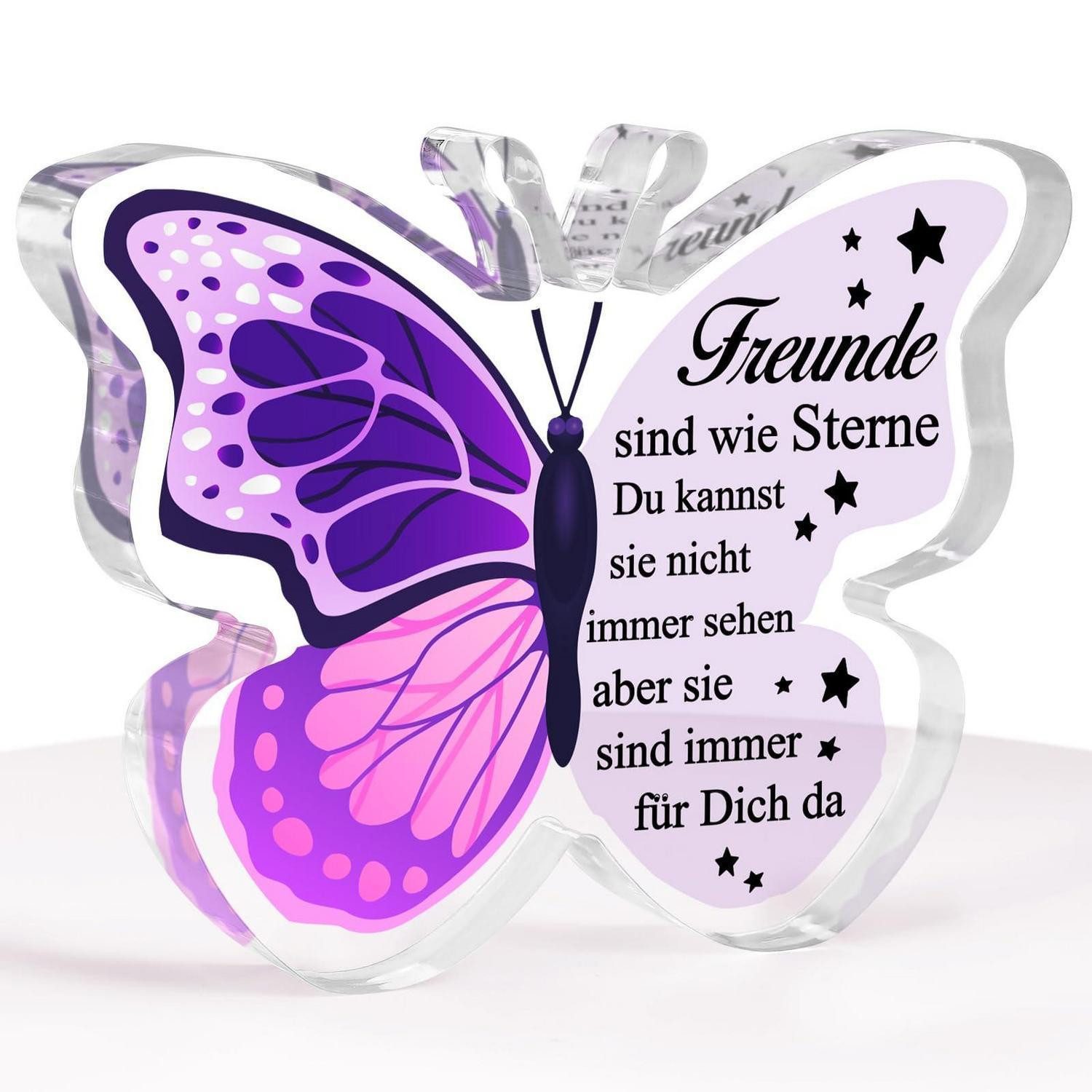 LuxusKollektion Hausnummer Acryl-Plakette Sterne Freundschaft