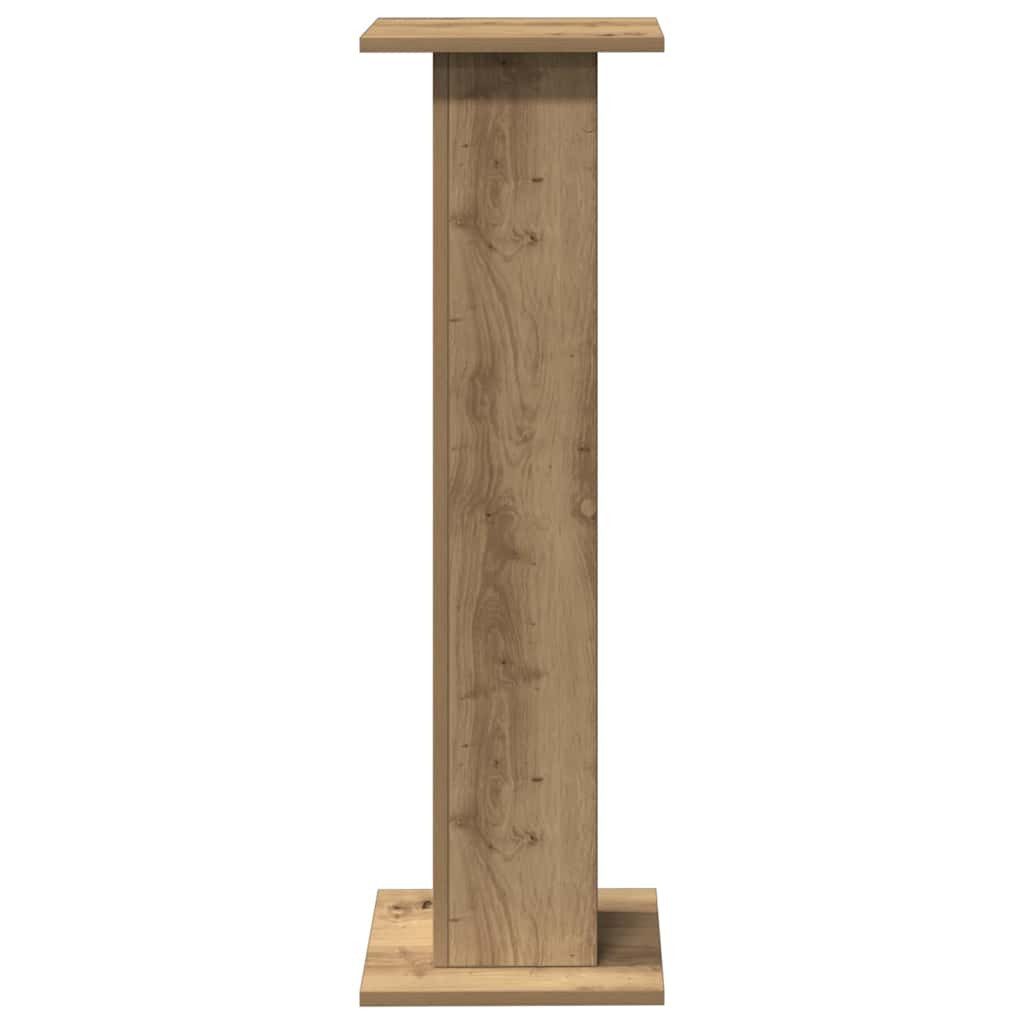 vidaXL Lautsprecherständer Lautsprecherständer 2 Stk. Artisan-Eiche 30x30x95 cm, (2-tlg) – Bild 3 von 5