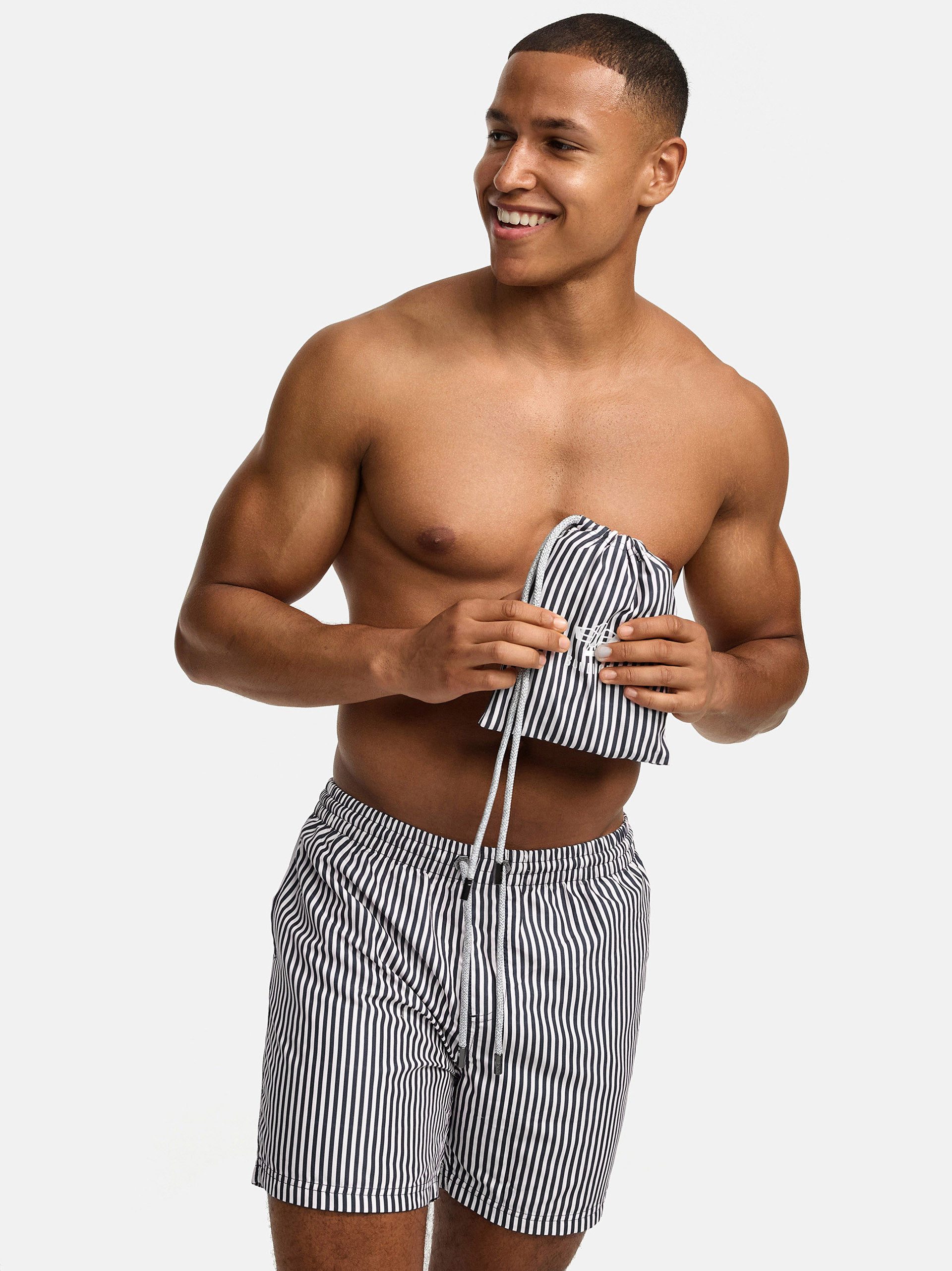 Bondi Joe Badeshorts Premium Badehose Campbell ohne Netz Boardshorts schnelltrocknend