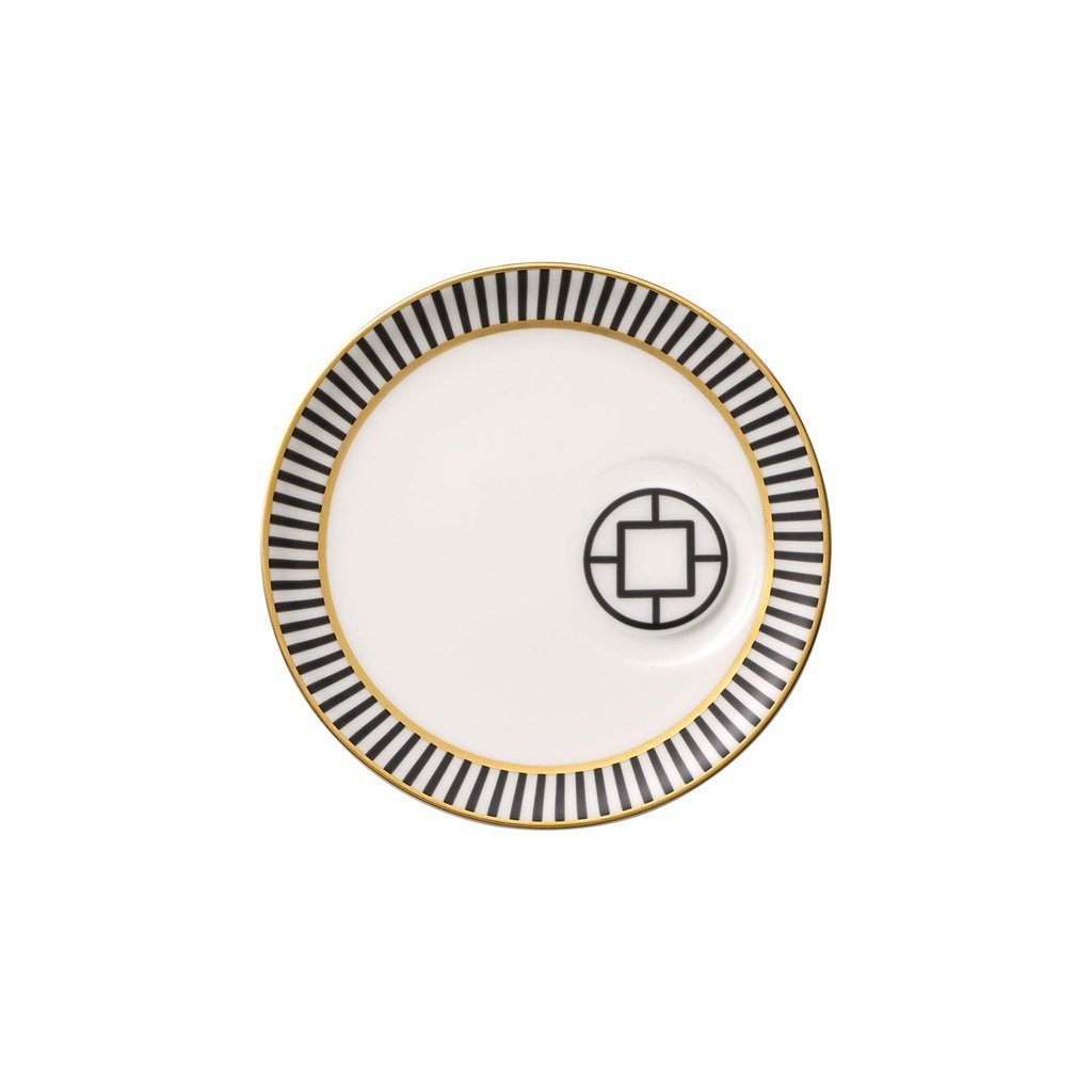 Villeroy & Boch Signature Untertasse MetroChic Mokka-/Espressountertass, (1 St), Premium Bone Porcelain, spülmaschinenfest, Made in Germany
