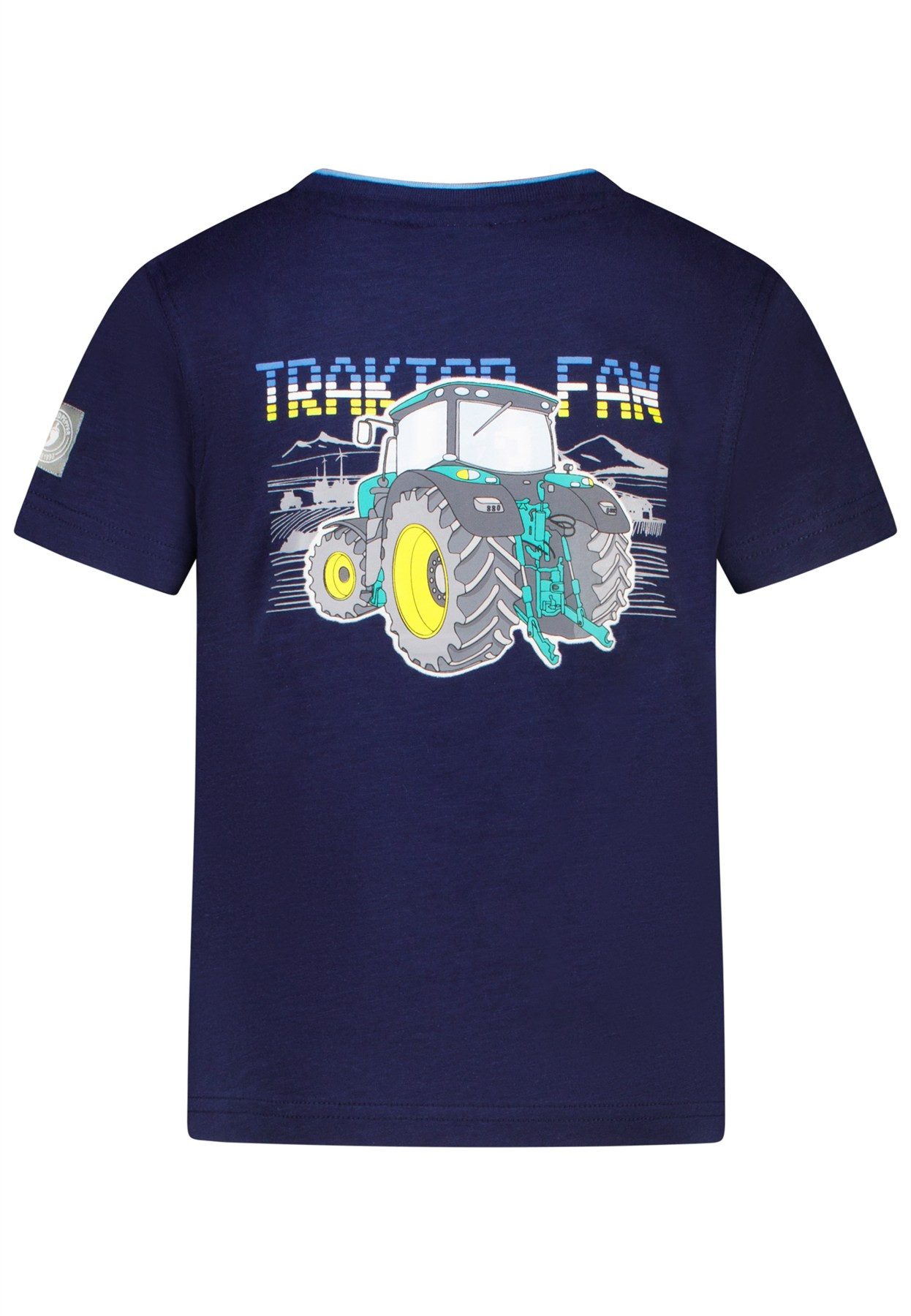 SALT AND PEPPER T-Shirt Salt & Pepper Jungen leuchtender Traktor Print T-Shirt true navy (1-tlg)