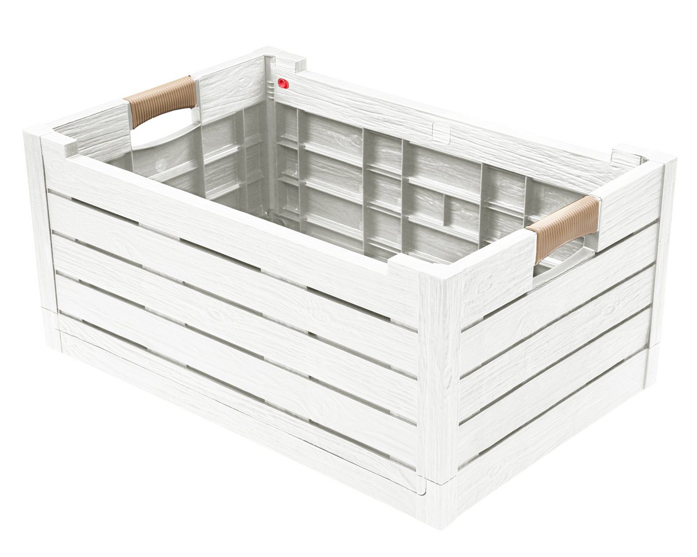 Thumbnail - ONDIS24 Klappbox Korb für Brennholz Faltbox Feuerholz Kiste Faltbarer Einkaufskorb, 50 l, Florida Kofferraum Organizer A...