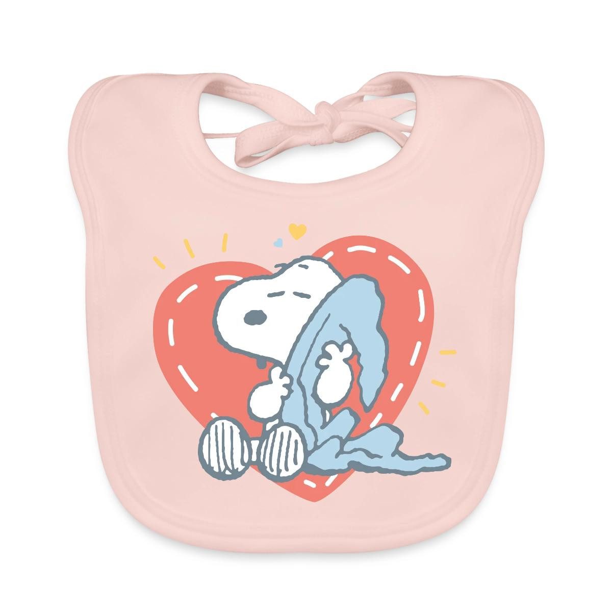 Lätzchen Peanuts Snoopy Müde Herz Kuscheln Bio Baby Lätzchen Waschbar