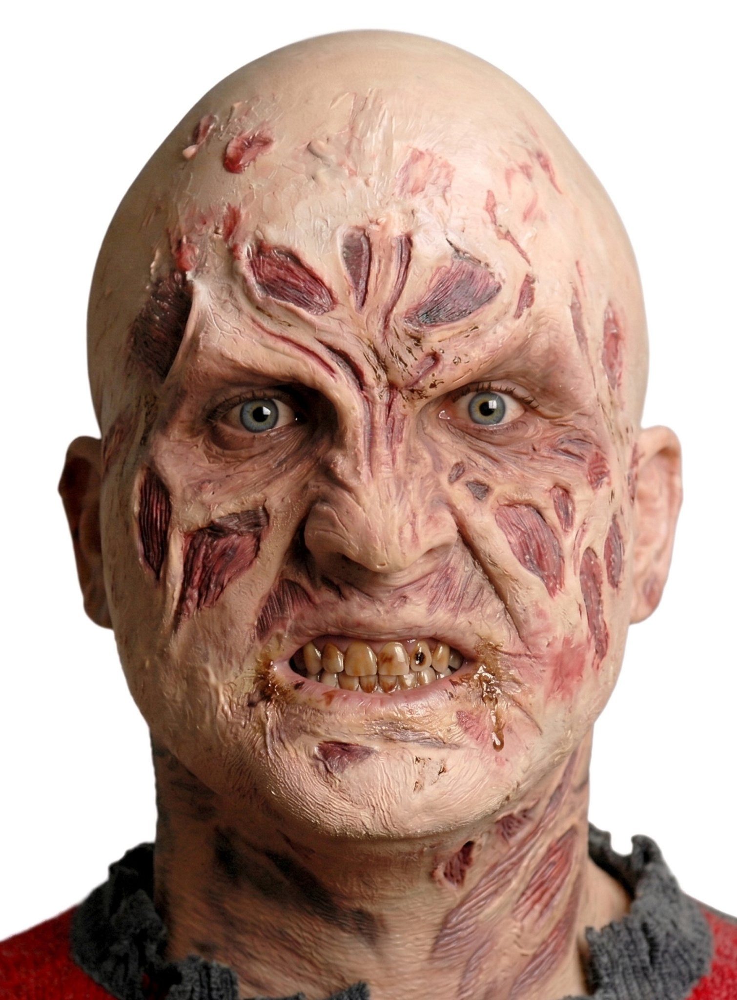 Wizardo Verkleidungsmaske Nightmare Maske zum Ankleben - Halloween Monster, 1, 2, 3... Freddy kommt vorbei! Jeder Horrorfan kennt das beliebteste