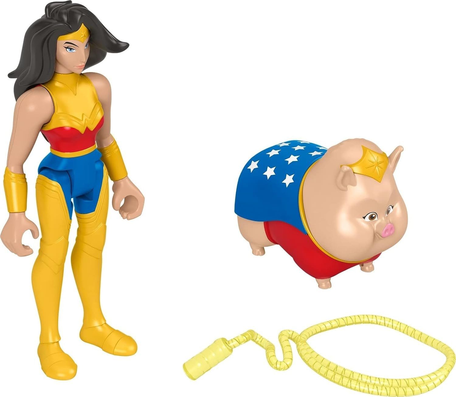 Fisher-Price® Actionfigur DC League of Super Pets Hero Wonder Woman & PB Actionfigur Lasso