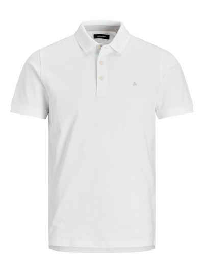Jack & Jones Poloshirt Polo Shirt JJEPAULOS Sommer Hemd Kragen Pique Cotton (1-tlg) 3613 in Weiß-2