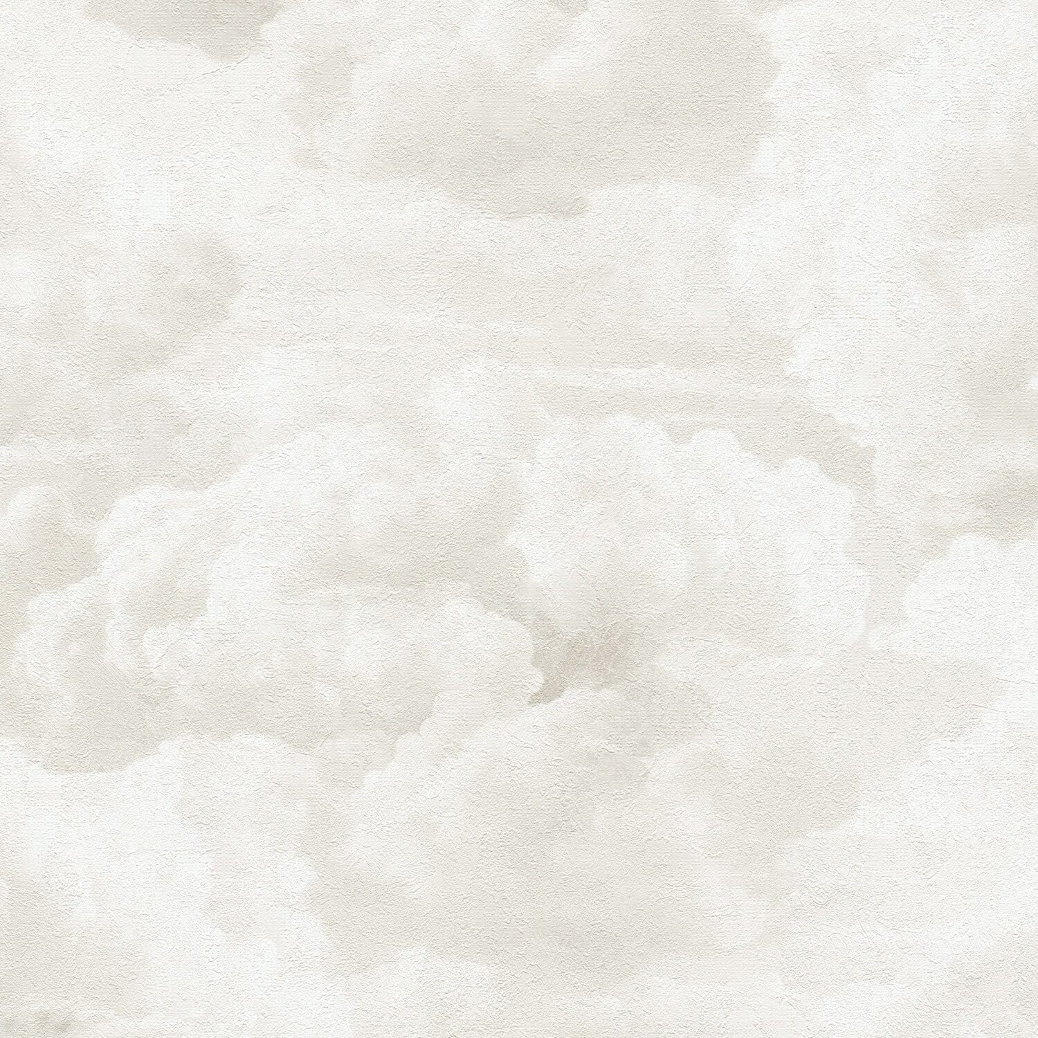 Profhome Vliestapete 399852-GU Natur Tapete Wolken matt creme weiß, geprägt, (1 Rolle, 5,33 qm), heißgeprägte Vliestapete, altweiß
