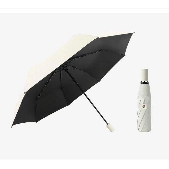IBETTER Taschenregenschirm Taschenschirm Vier Abschnitte 8 Regenschirm Skeleton Anti Regenschirm kann an sonnigen und regnerischen Tagen verwendet werden