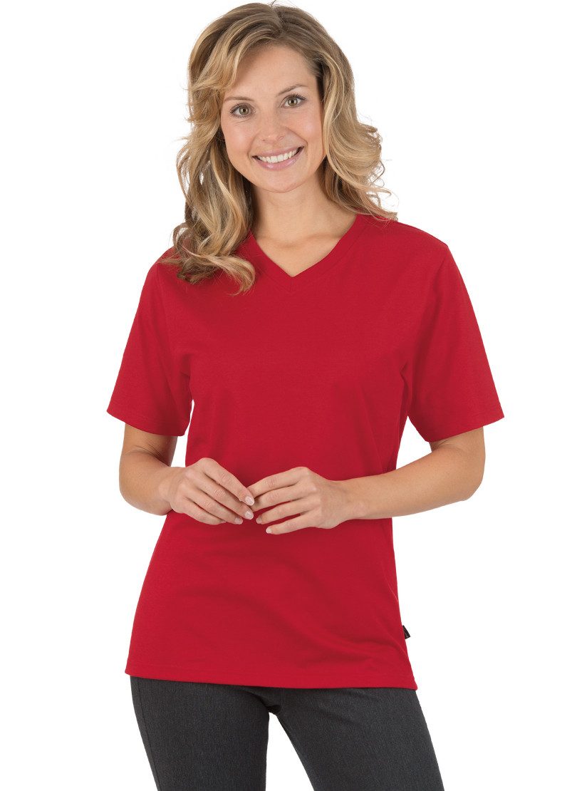 Trigema T-Shirt TRIGEMA V-Shirt DELUXE (1-tlg)