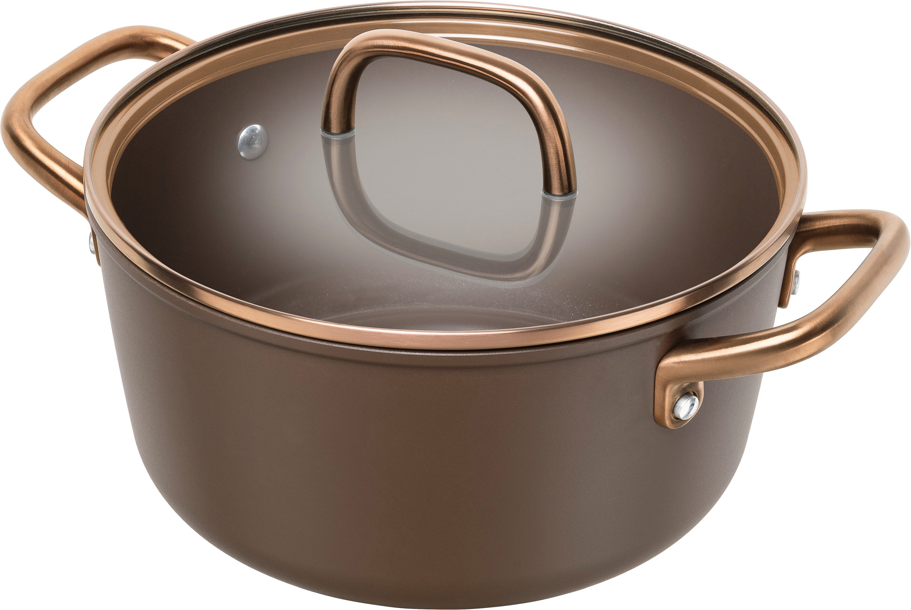 Zwilling Kochtopf Milano, Aluminium (1-tlg), Made in Italy, inkl. Deckel, Keramikbeschichtung, Induktion