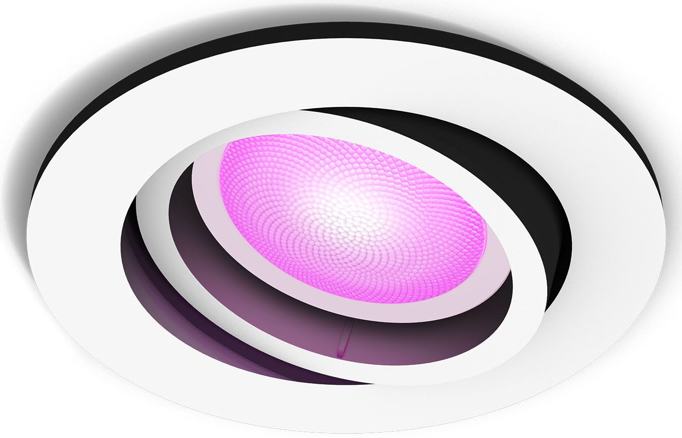 Philips Hue LED Einbauleuchte White & Color Ambiance Centura Einbauspot rund, Abschaltautomatik, Bluetooth, CCT - über Fernbedienung, Dimmfunktion, Farbsteuerung, Farbwechsel, Leuchtdauer einstellbar, Memoryfunktion, Nachtlichtfunktion, RGB, Smart Home, Timerfunktion, dimmbar über Fernbedienung, erweiterbar, mehrere Helligkeitsstufen, LED wechselbar, RGB