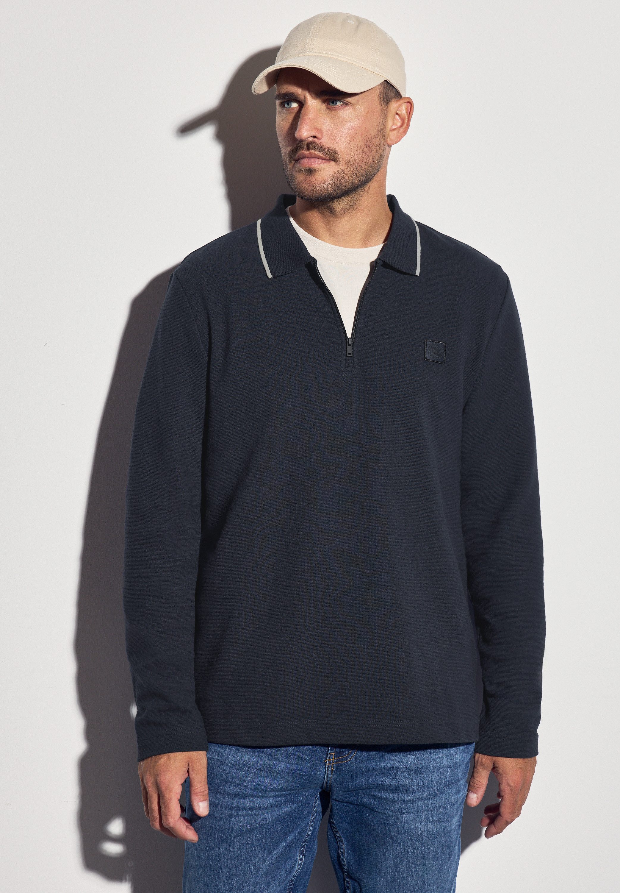 STREET ONE MEN Poloshirt im soften günstig online kaufen