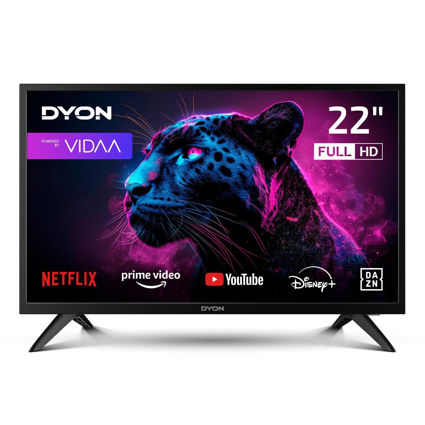 Dyon Movie Smart 22 VX LED-Fernseher (55 cm/22 Zoll, Full HD, VIDAA Smart TV, 22" Full HD Smart-TV mit Tuner, CI+, LAN/WiFi, Portal, Hotelmodus)
