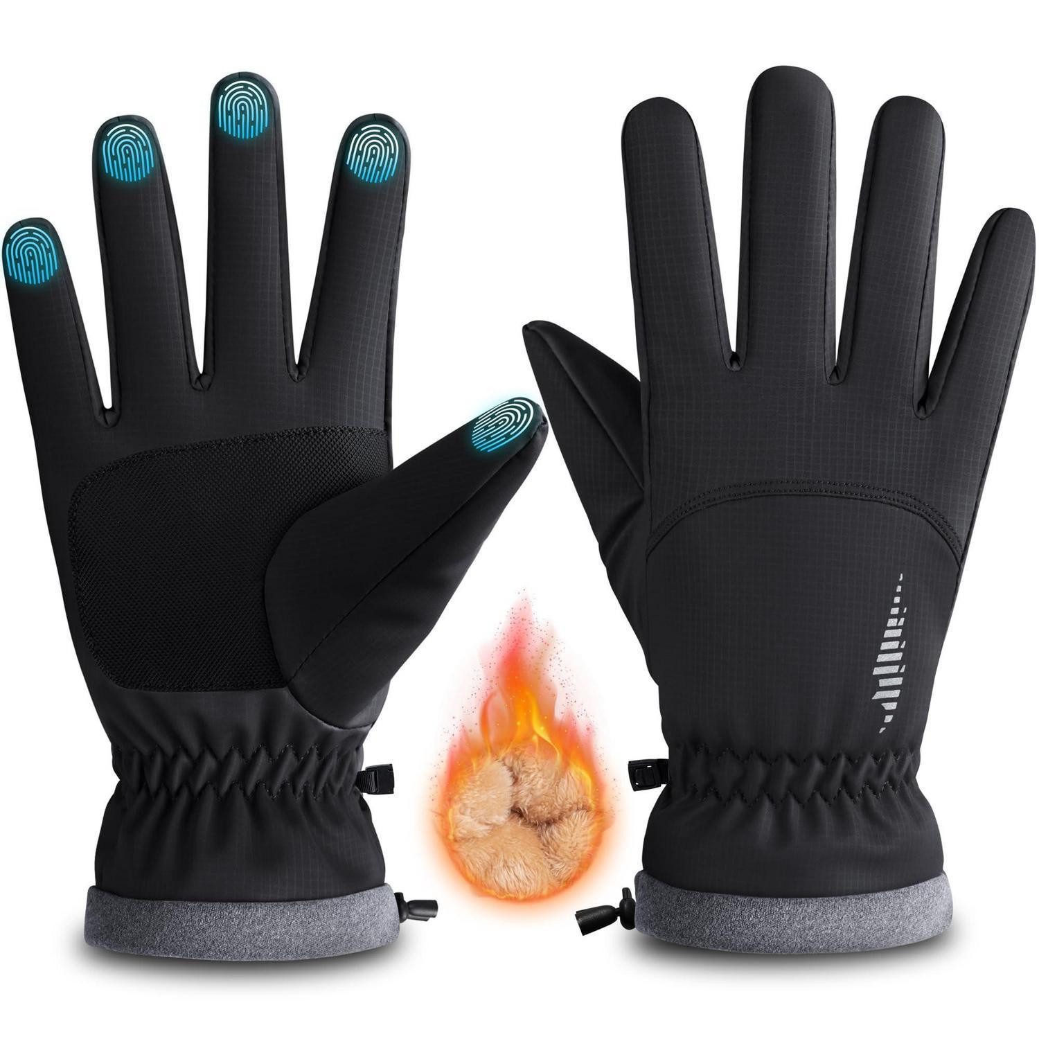 LuxusKollektion Thermohandschuhe Winterhandschuhe Touchscreen Skihandschuhe XS (1-St)