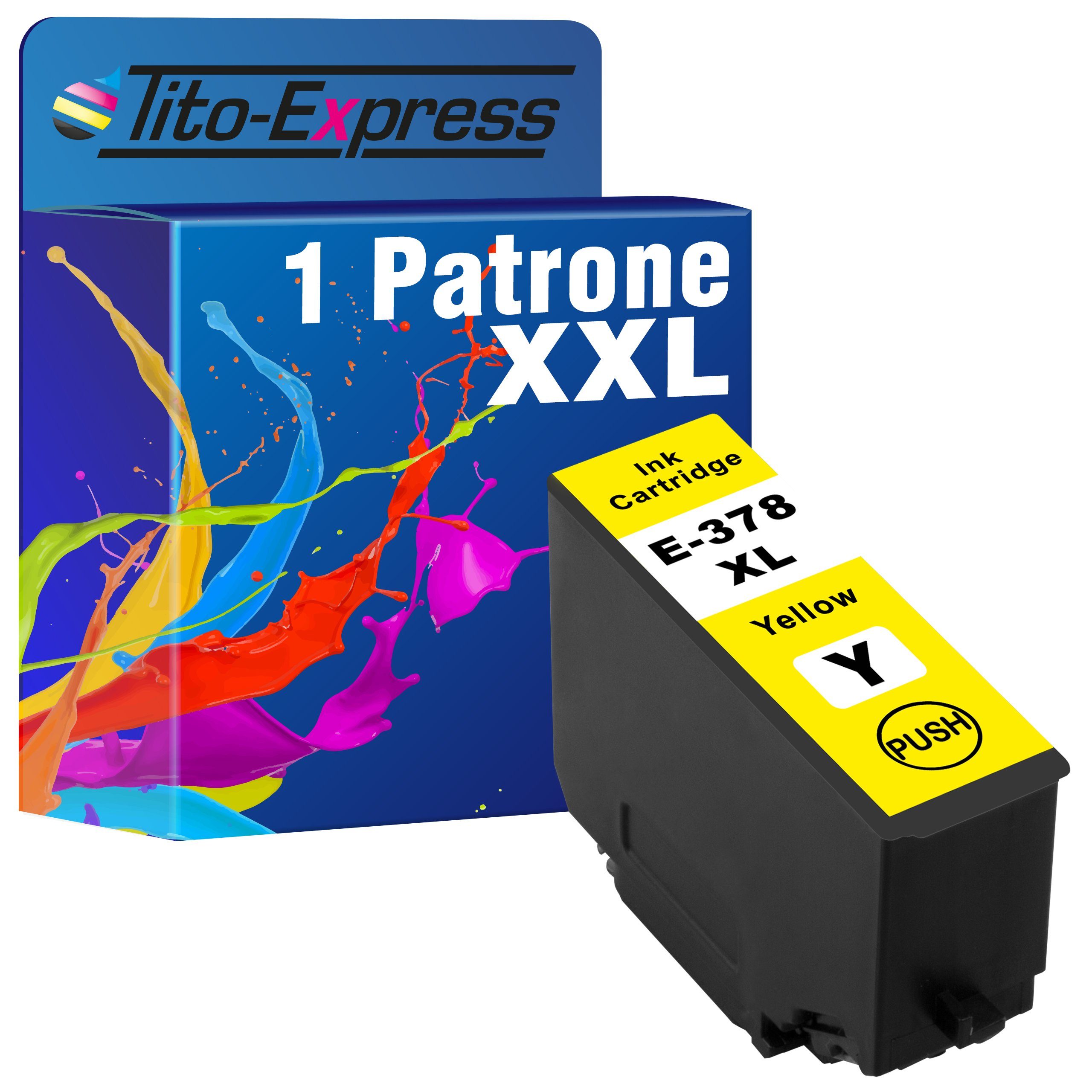 Tito-Express ersetzt Epson Expression XP-8505) 378 T3794 378XL XP-8700 XP-8500 Yellow XP-8605 XP-8600 Tintenpatrone XL Photo (für