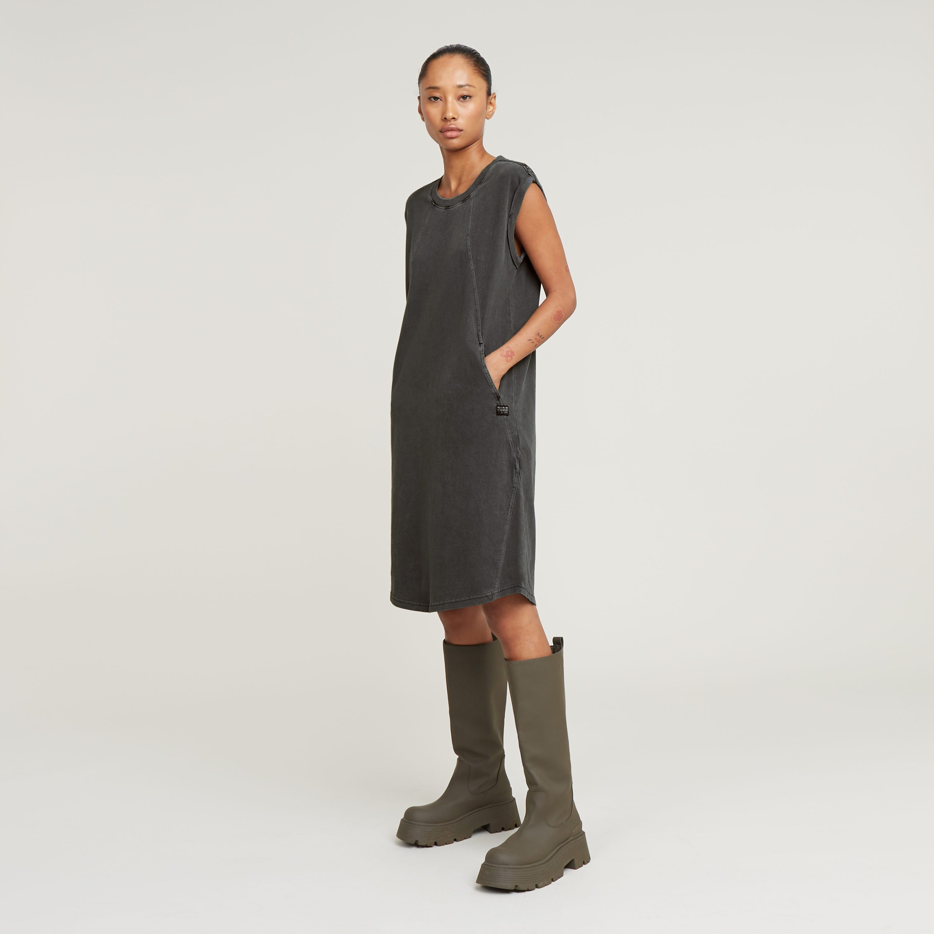 Sommerkleid Seam Detail Overdyed Loose Dress