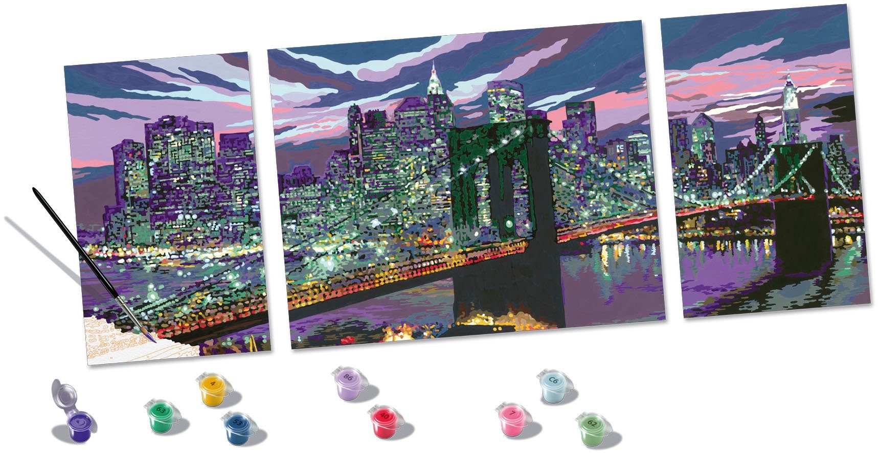 Ravensburger Malen nach Zahlen CreArt, New York Skyline, Made in Europe