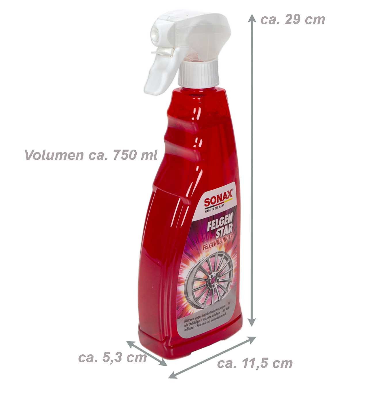Sonax Felgenstar für alle Stahl- und lackierte Alu-Felgen Felgenreiniger (Felgenreiniger, [- Auto Felgenreiniger)