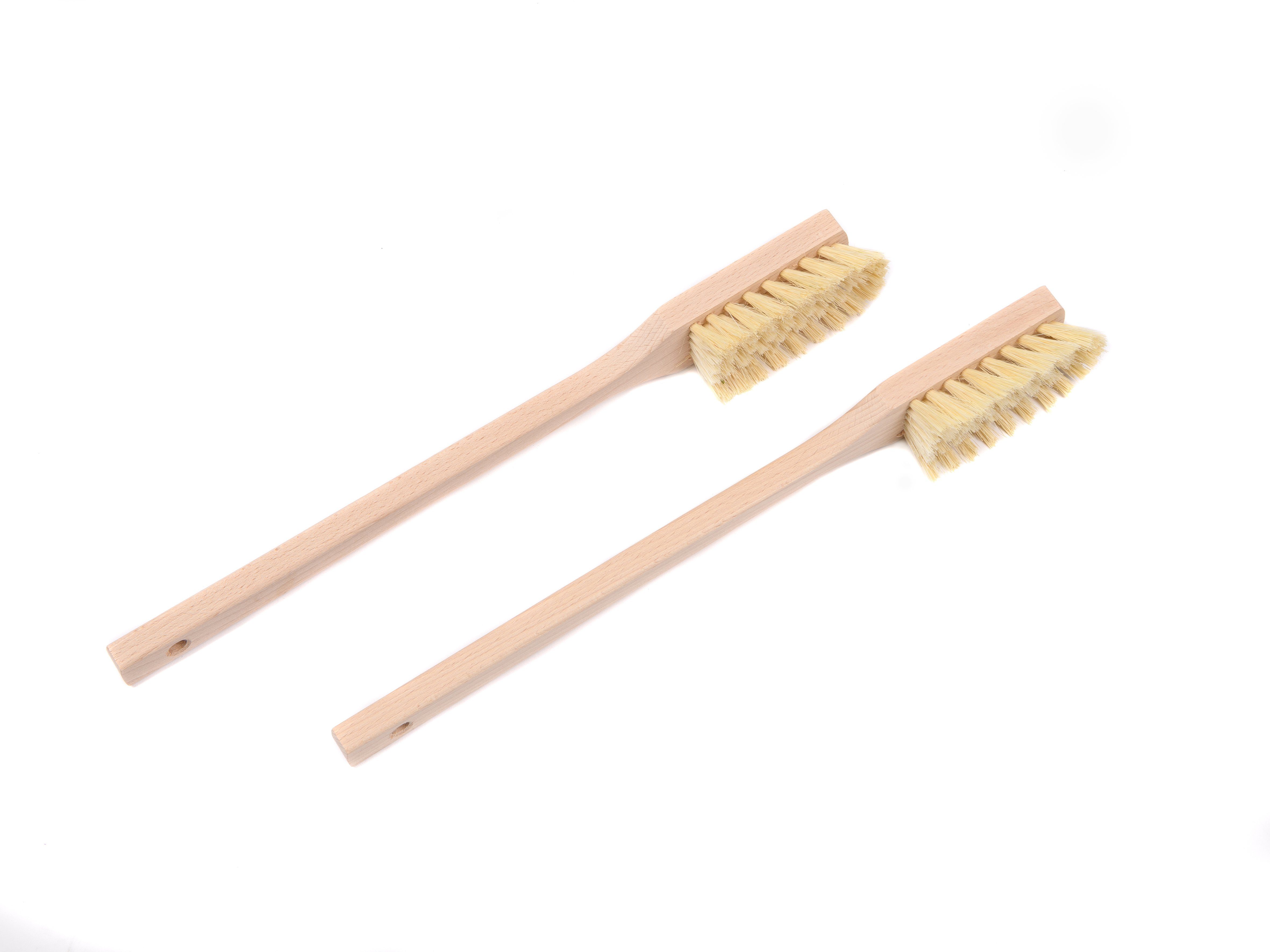 BawiTec Reinigungsbürsten-Set 2 Stielbürsten Reinigungsbürsten Langstiel Bürsten Holz, (Doppelpack)