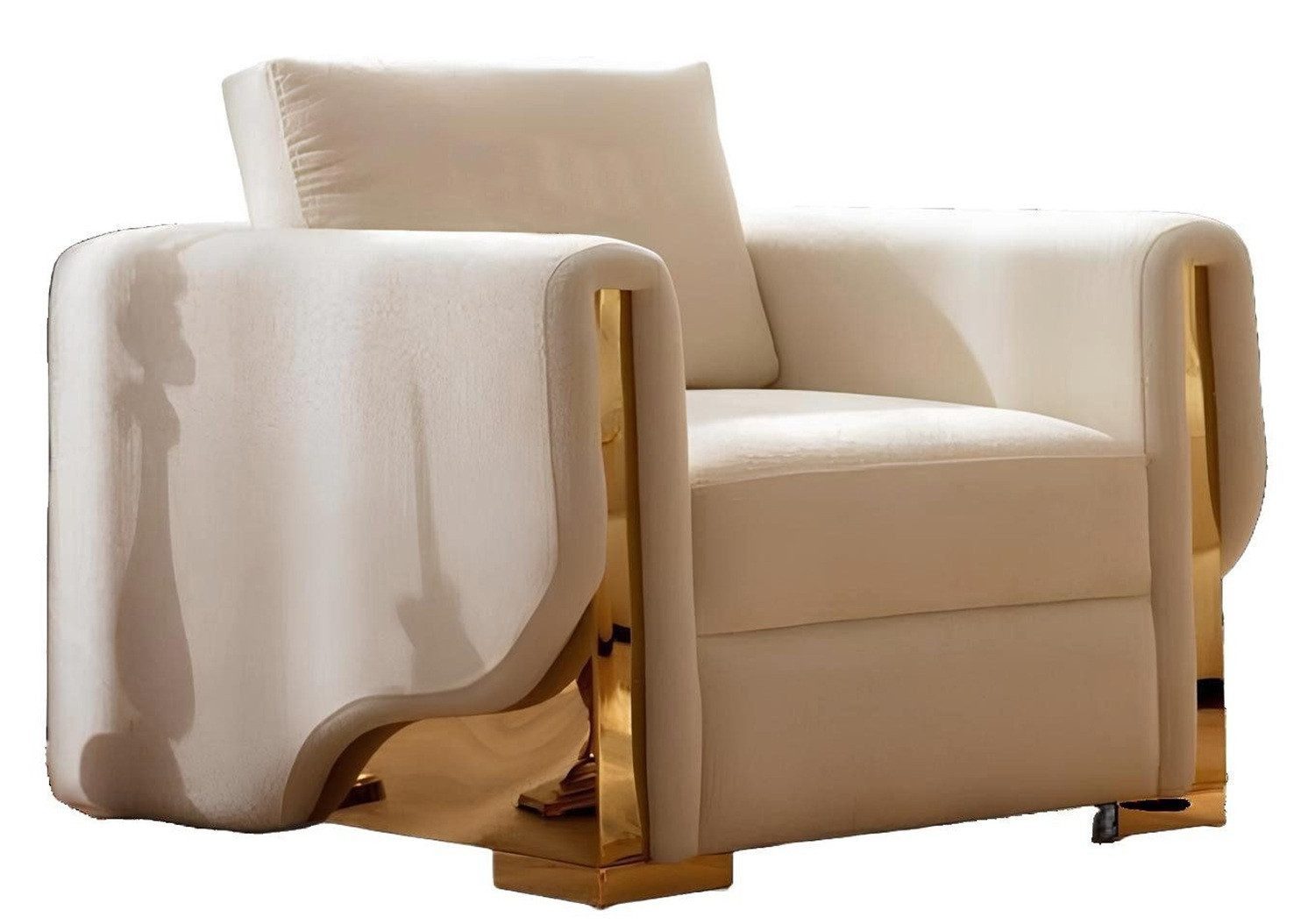 JVmoebel Sessel Design Sessel Luxus Klassische Modern Textil 1 Sitzer Möbel Einsitzer, Made in Europa