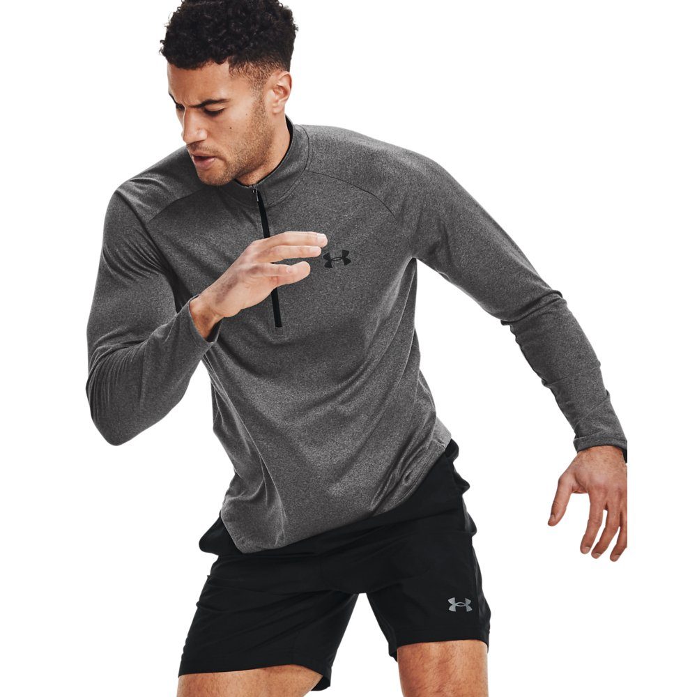 Under Armour® T-Shirt TECH ZIP Carbon 2.0 090 1/2 Heather