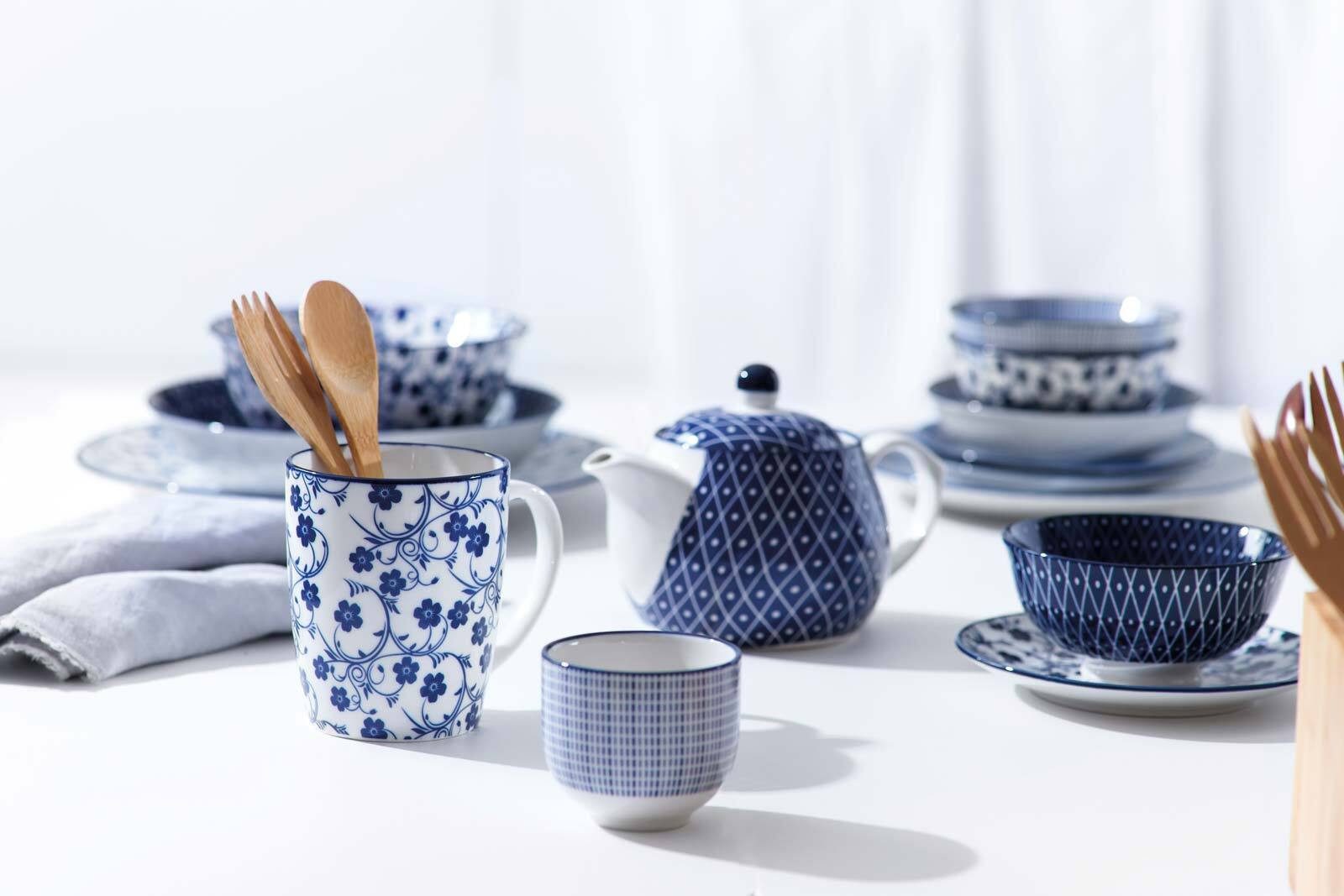 Ritzenhoff & Breker Tasse Royal Makoto Teebecher 150 ml 6er Set, 6-tlg., Porzellan