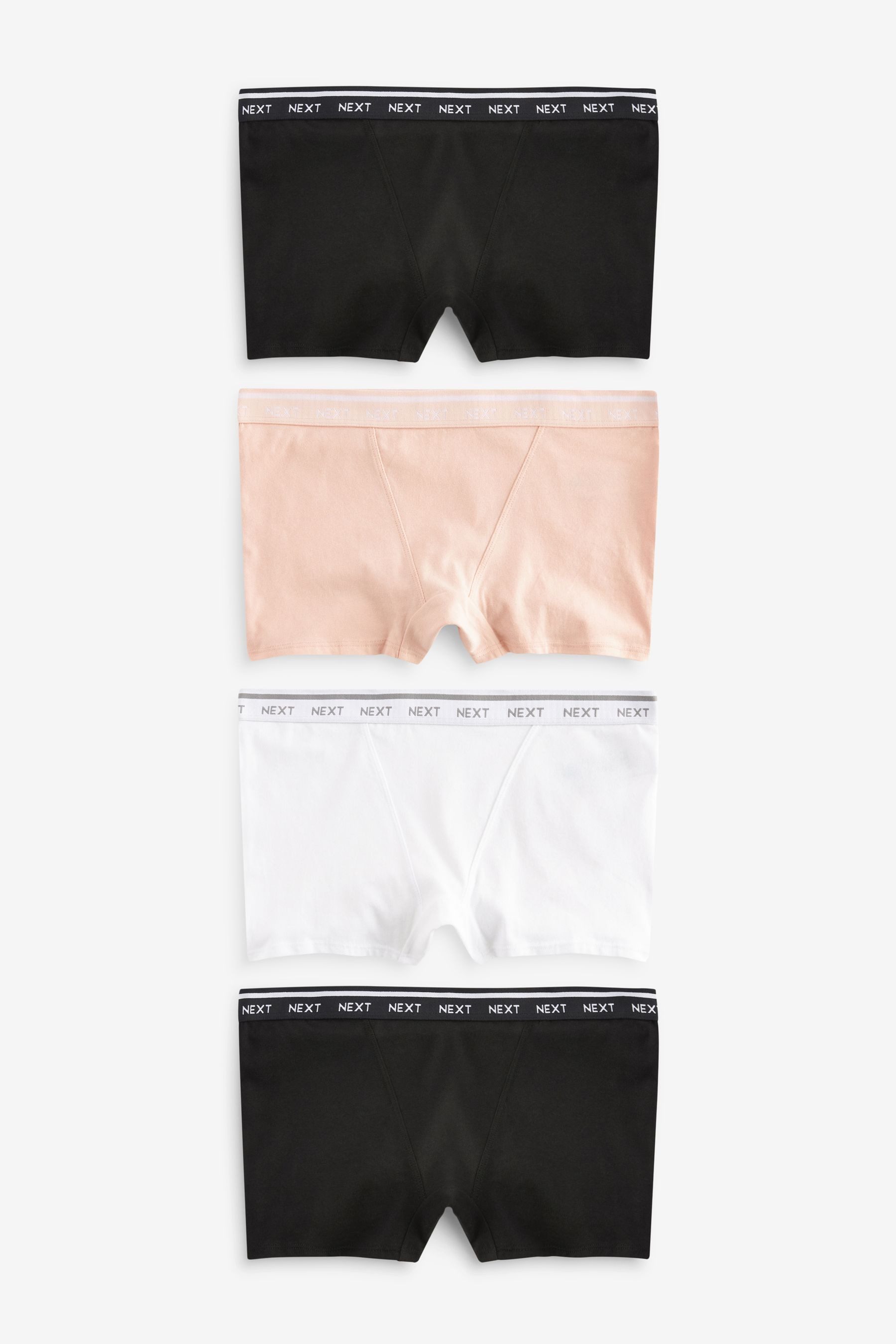 Schlüpfer Slips mit Logo im 4er-Pack, Boyshorts