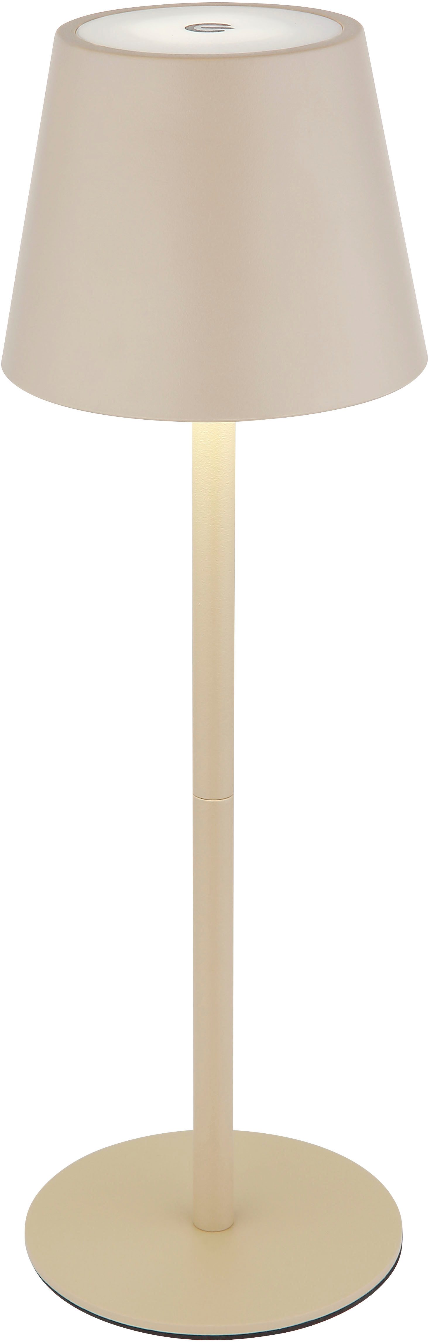 OTTO home LED Tischleuchte Alennia Akkuleuchte inkl. Flaschenaufsatz, Memoryfunktion, LED fest integriert, warmweiß - kaltweiß, stufenloser Touchdimmer, Farben  – Bild 5 von 5