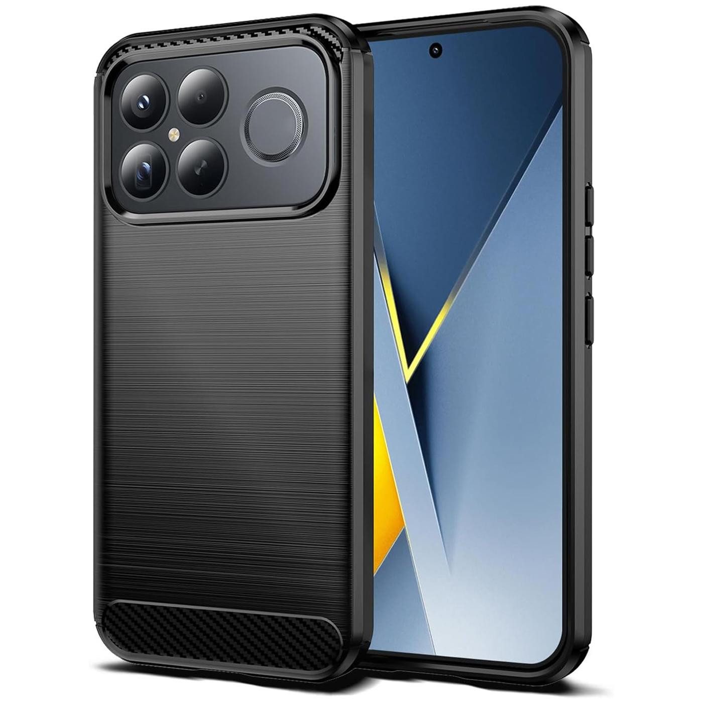CoolGadget Handyhülle Carbon Handy Hülle für Xiaomi Poco F8 Ultra 6,9 Zoll, robuste Telefonhülle Case Schutzhülle für Xiaomi Poco F8 Ultra Hülle
