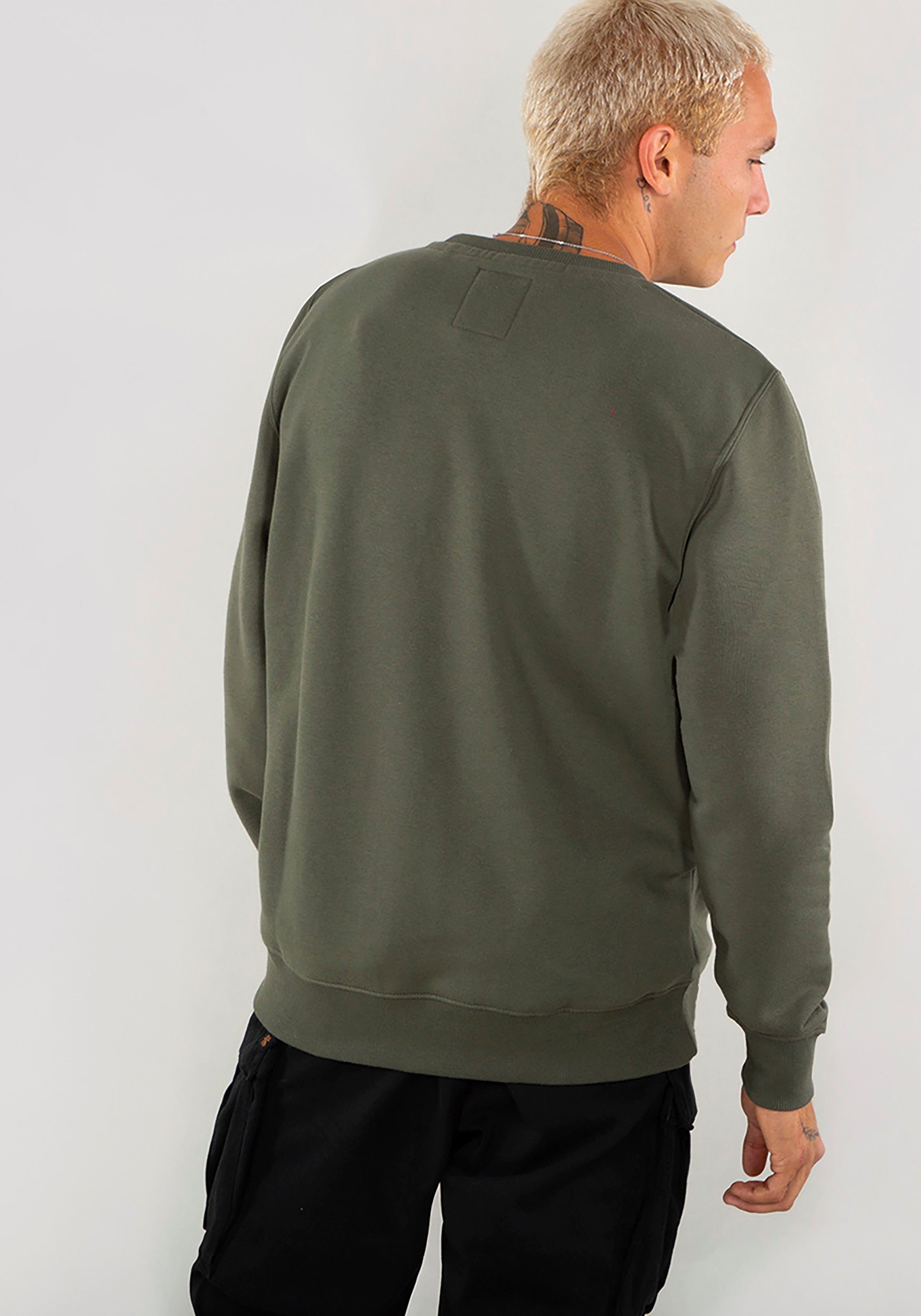 small Basic Sweatshirt Logo Sweater Alpha olive dark Industries