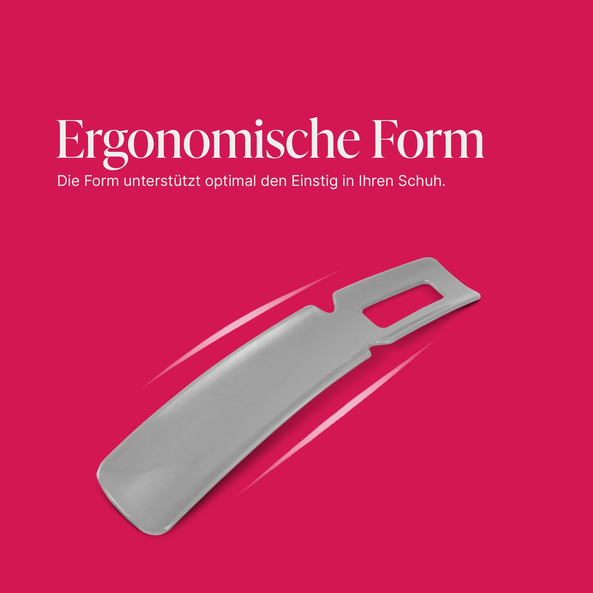 Pro Home Schuhlöffel S-XXL (16,5cm), mit Öse zum Aufhängen, Kunststoff hochwertig, ergonomische Form