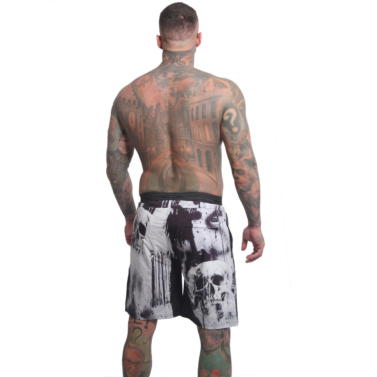 YAKUZA Boardshorts Horned FU mit Doppelbund günstig online kaufen