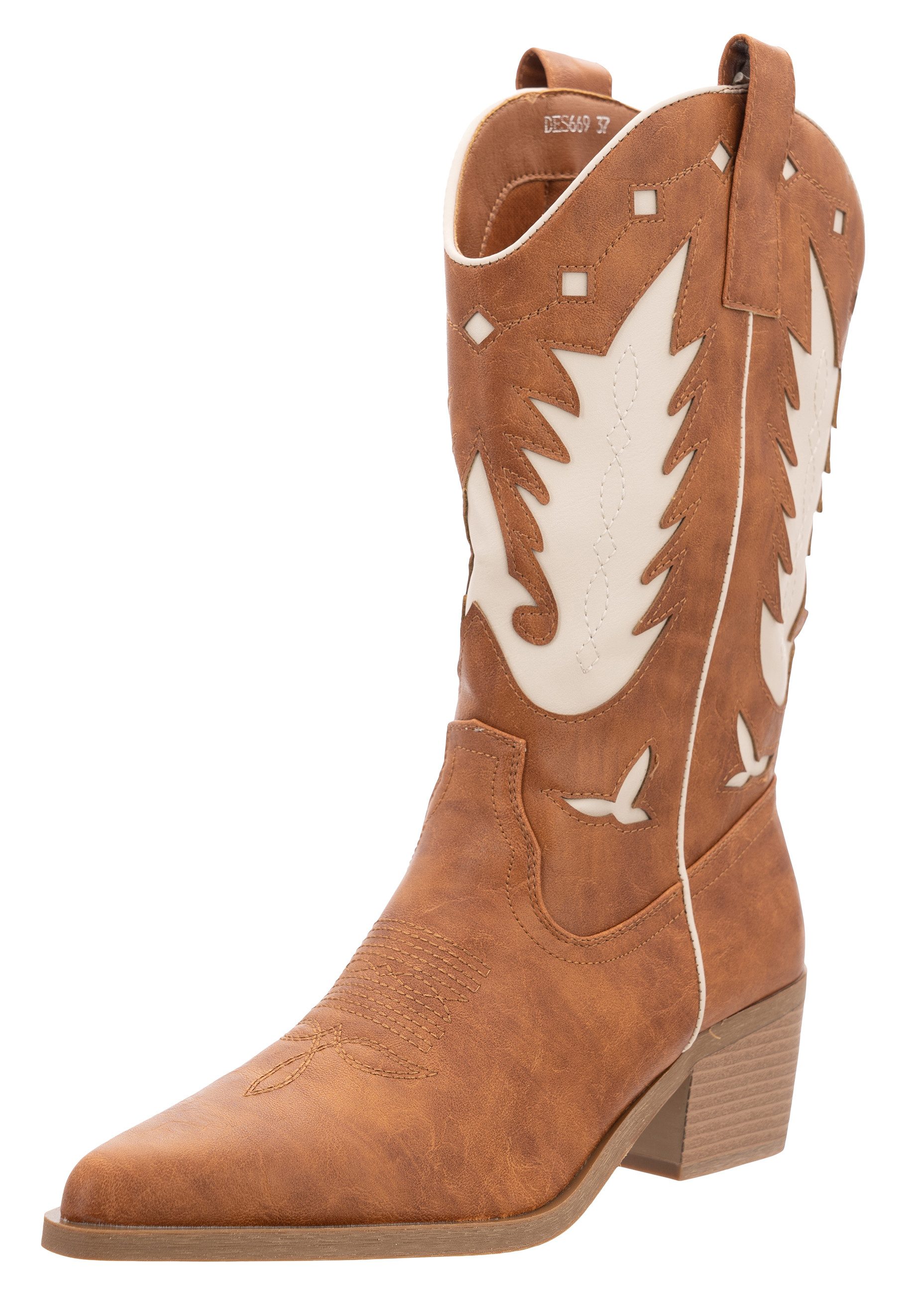 Salinyang Stiefel Cowboystiefel (2-tlg)