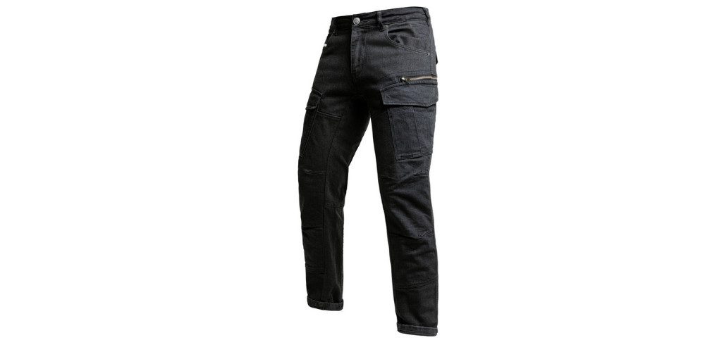 John Doe Motorradhose Defender Mono Motorrad Textilhose Knieprotektoren enthalten