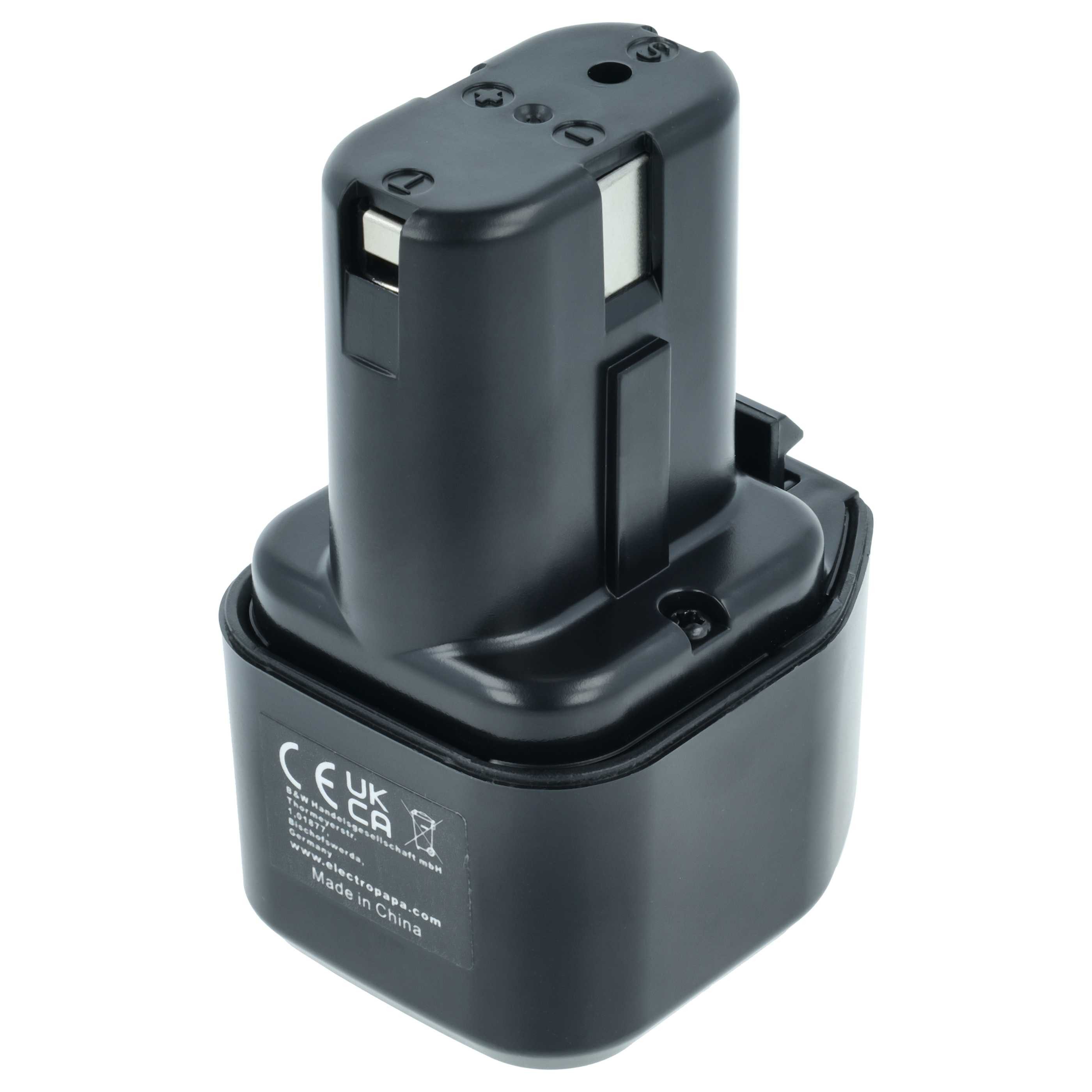 vhbw Akku Ersatz für Hitachi EB712S, 325292, EB714S für Elektrowerkzeug Akku Akku NiMH 3300 mAh (7,2 V, 1 St), Leistungsfähiger Austausch-Akku für Werkzeug Powertools wie