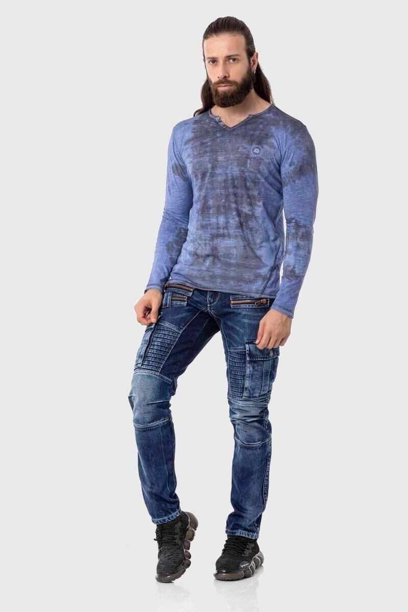 Cipo & Baxx T-Shirt Sweatshirts im Batik-Design