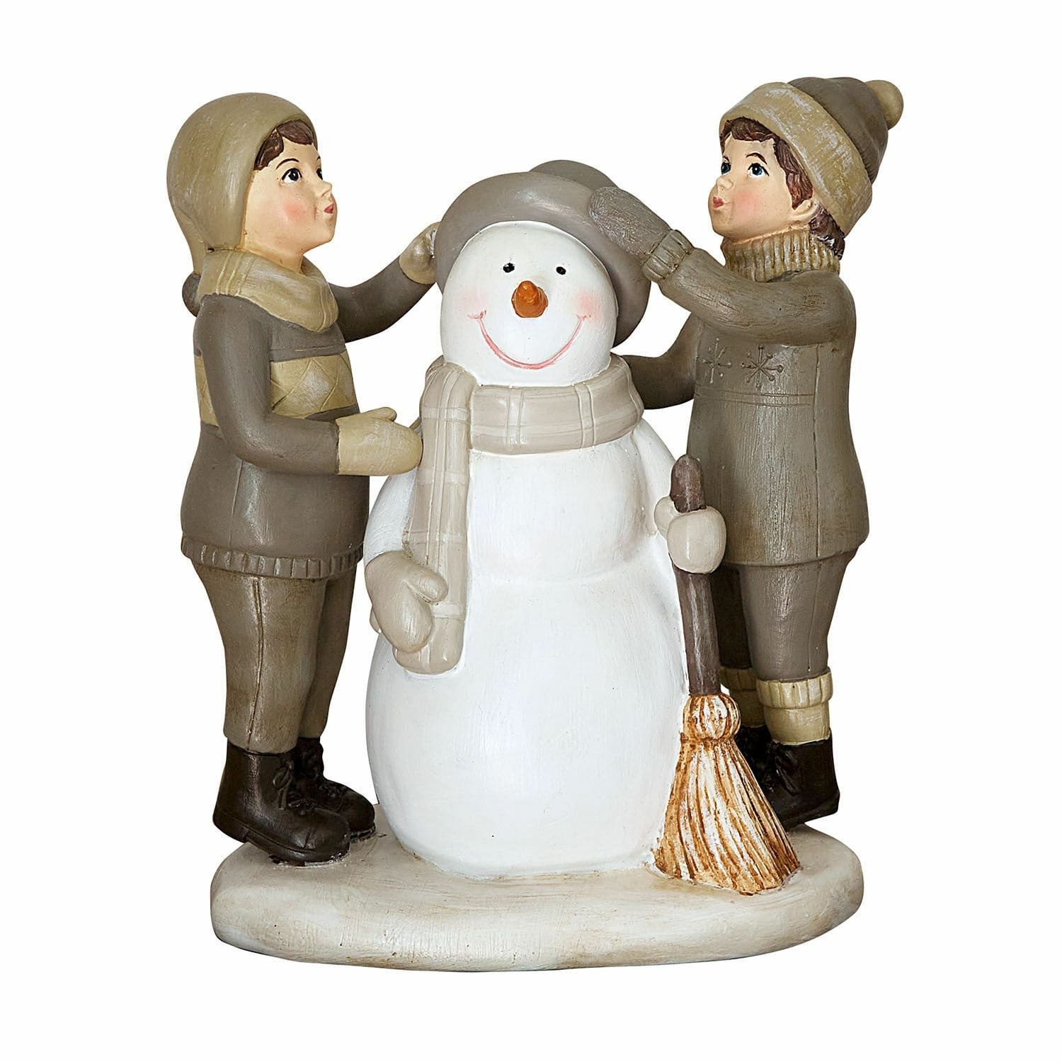 Mirabeau Weihnachtsfigur Deko-Figur Elvirette weiß/grau (kein Set, kein Set günstig online kaufen