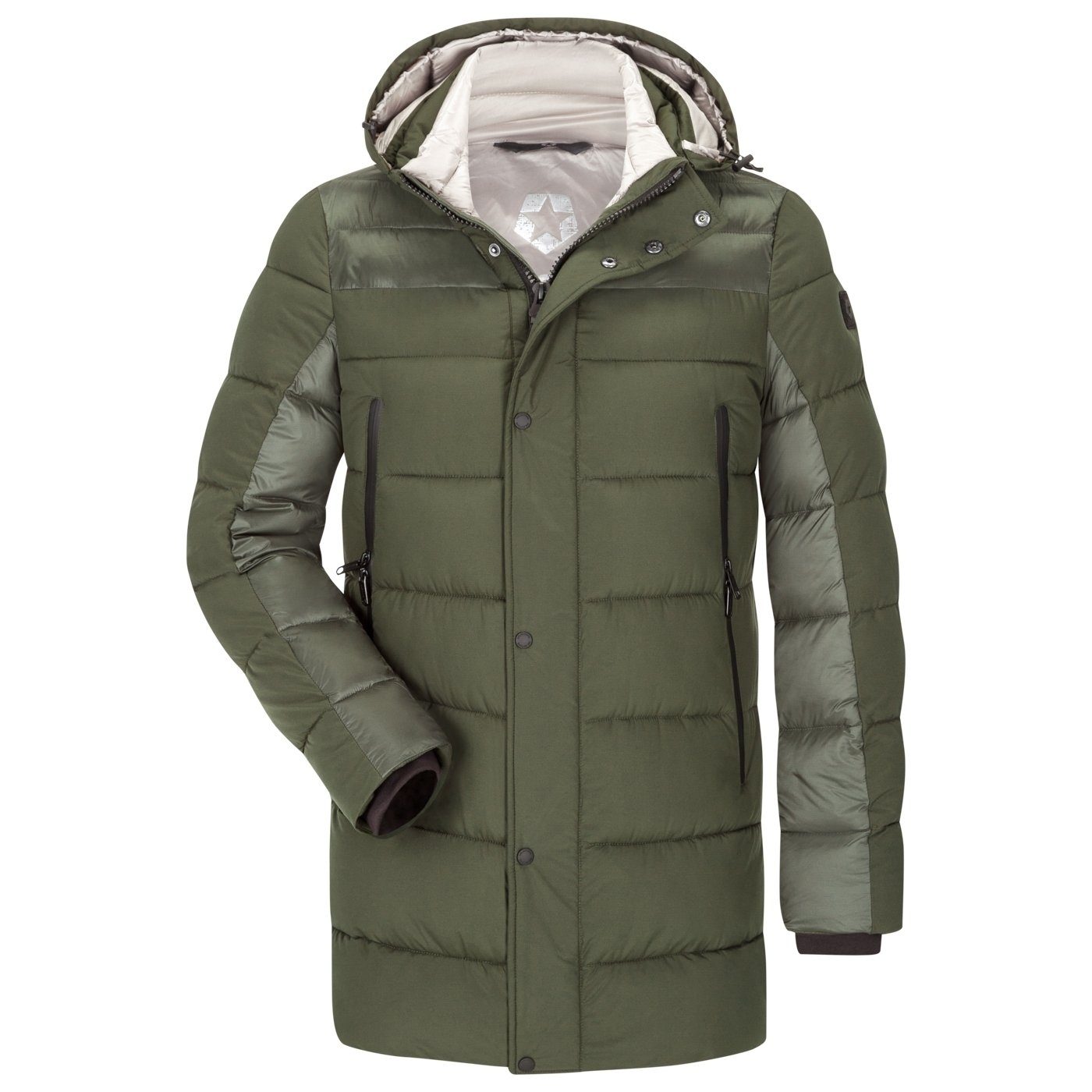 Milestone Funktionsjacke Milestone Herren Steppjacke Kurzmantel Tender grün