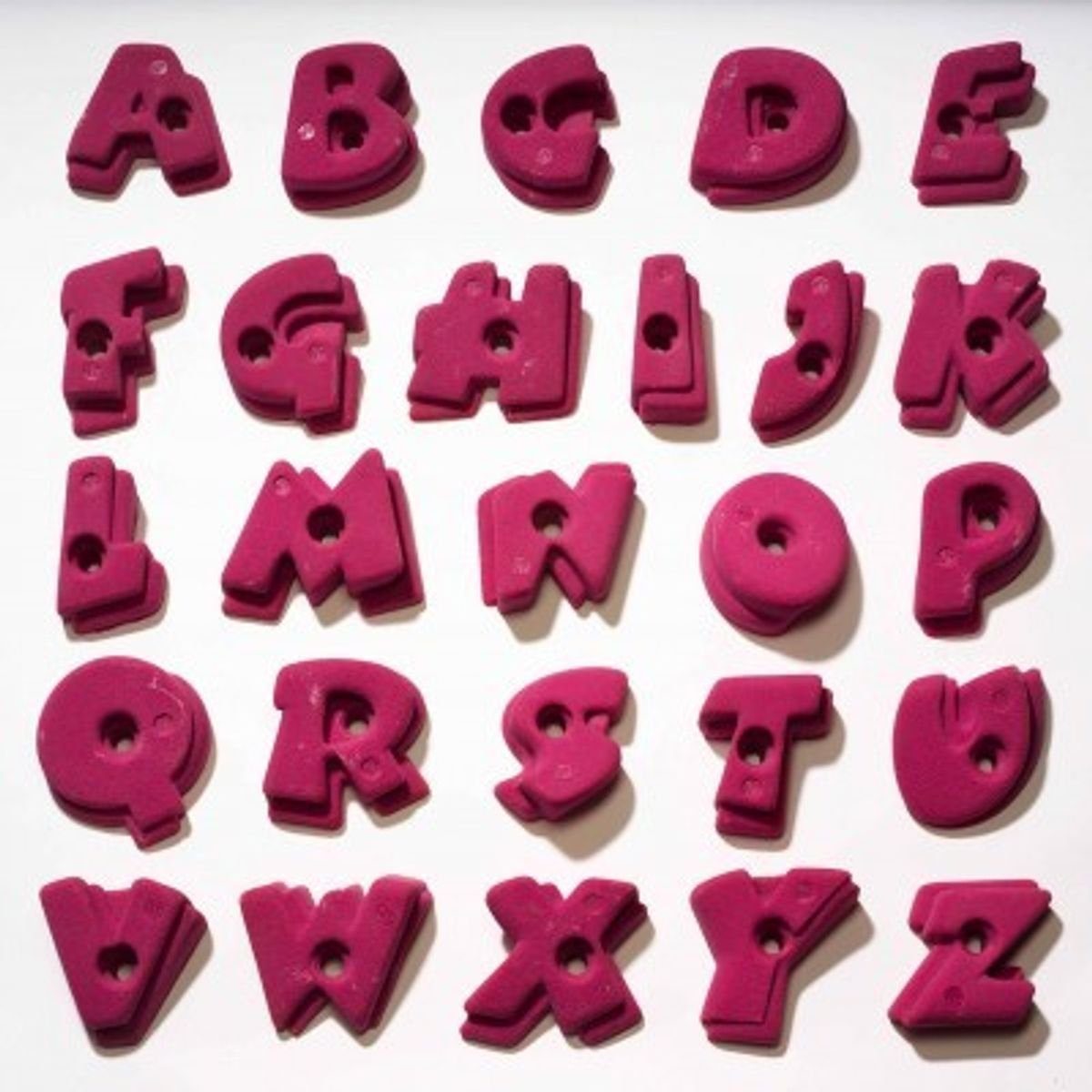 Kletterwand Entre Prises Klettergriffe Set Alphabet