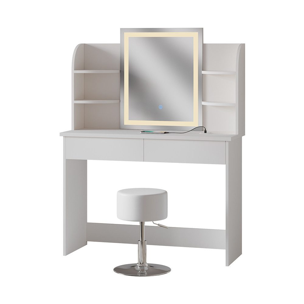 Vicco Schminktisch Charlotte, Weiß, 106 cm günstig online kaufen