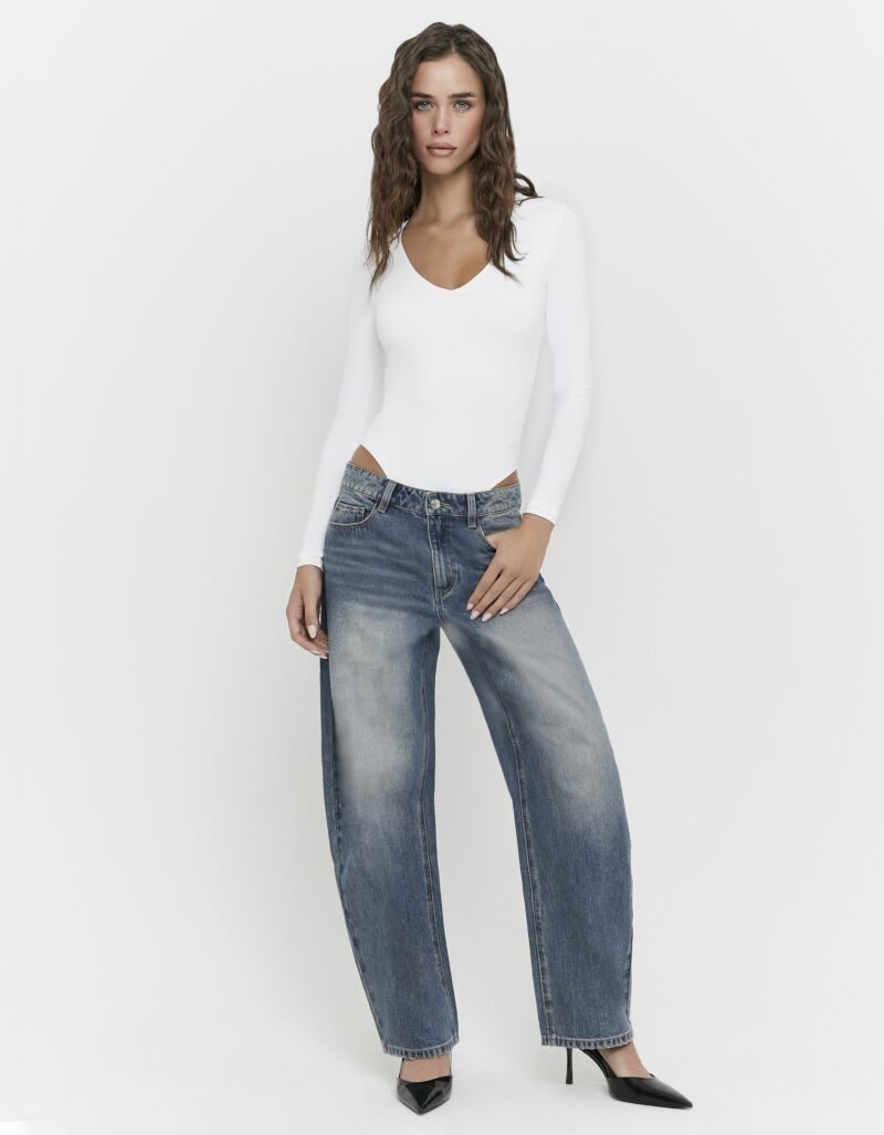 Tally Weijl High-waist-Jeans SPADEJOELLE Baumwollmischung, barrel fit