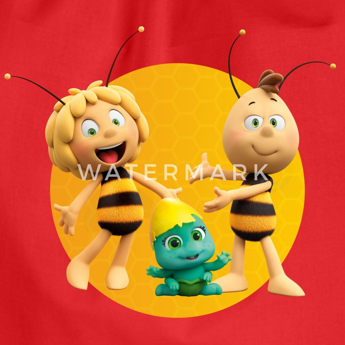 Spreadshirt Turnbeutel Die Biene Maja 3 Maja Willi Smoosh Turnbeutel (1-tlg)
