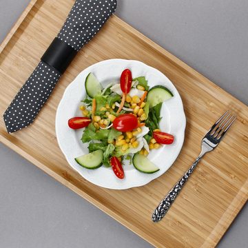 Seltmann Weiden Suppenteller 6er Set Salzburg Salatteller weiß 100ml Porzellan tiefe Teller Pasta