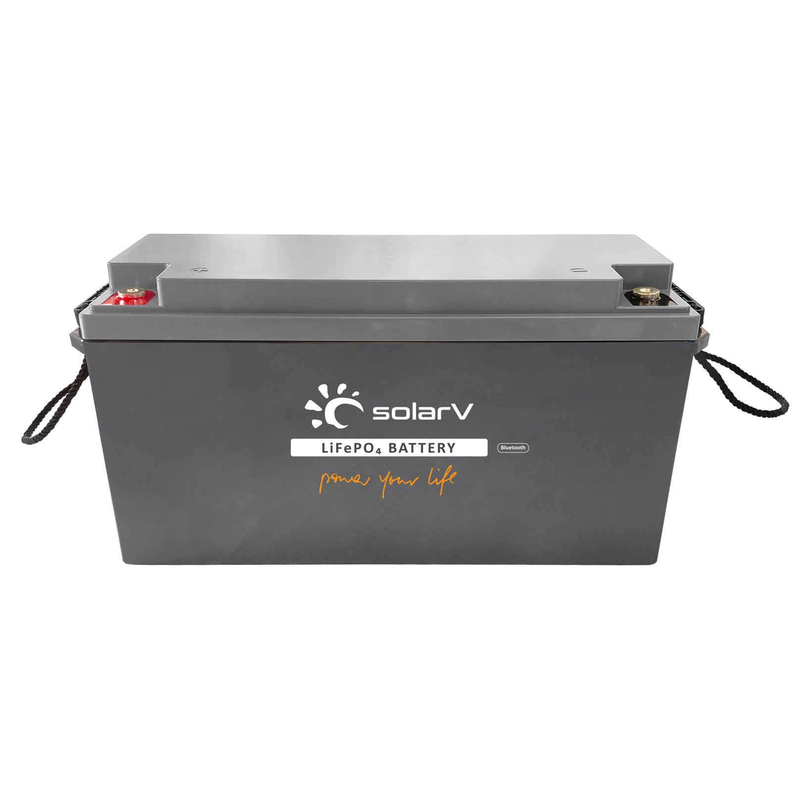 enjoy solar solarV® LiFePO4 Batterie 100Ah-200Ah 12,8V/25,6V Batterie, LiFePO4 Batterie, mit BMS und Bluetooth für Solaranlage